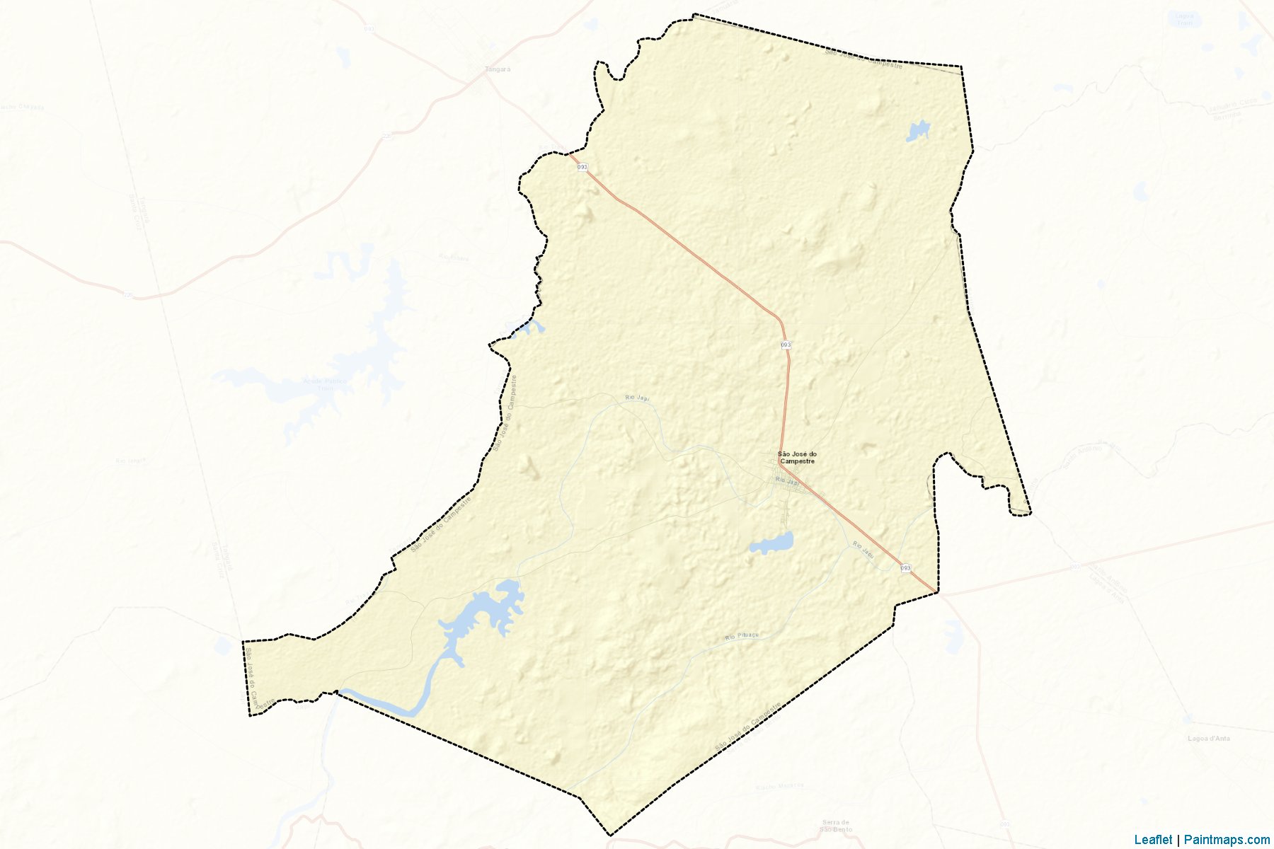 Sao Jose do Campestre (Rio Grande Do Norte) Map Cropping Samples-2