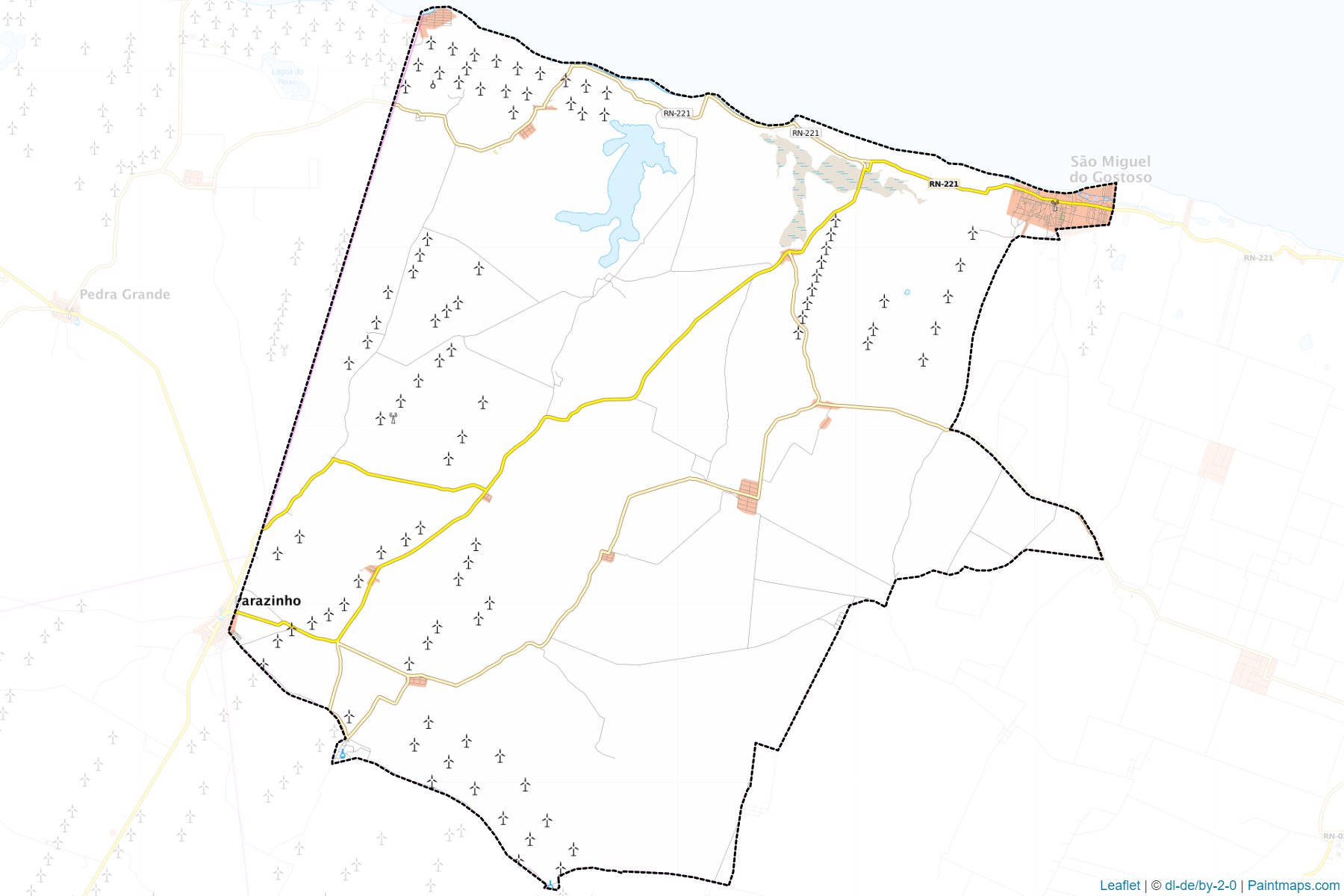 Sao Miguel do Gostoso (Rio Grande Do Norte) Map Cropping Samples-1