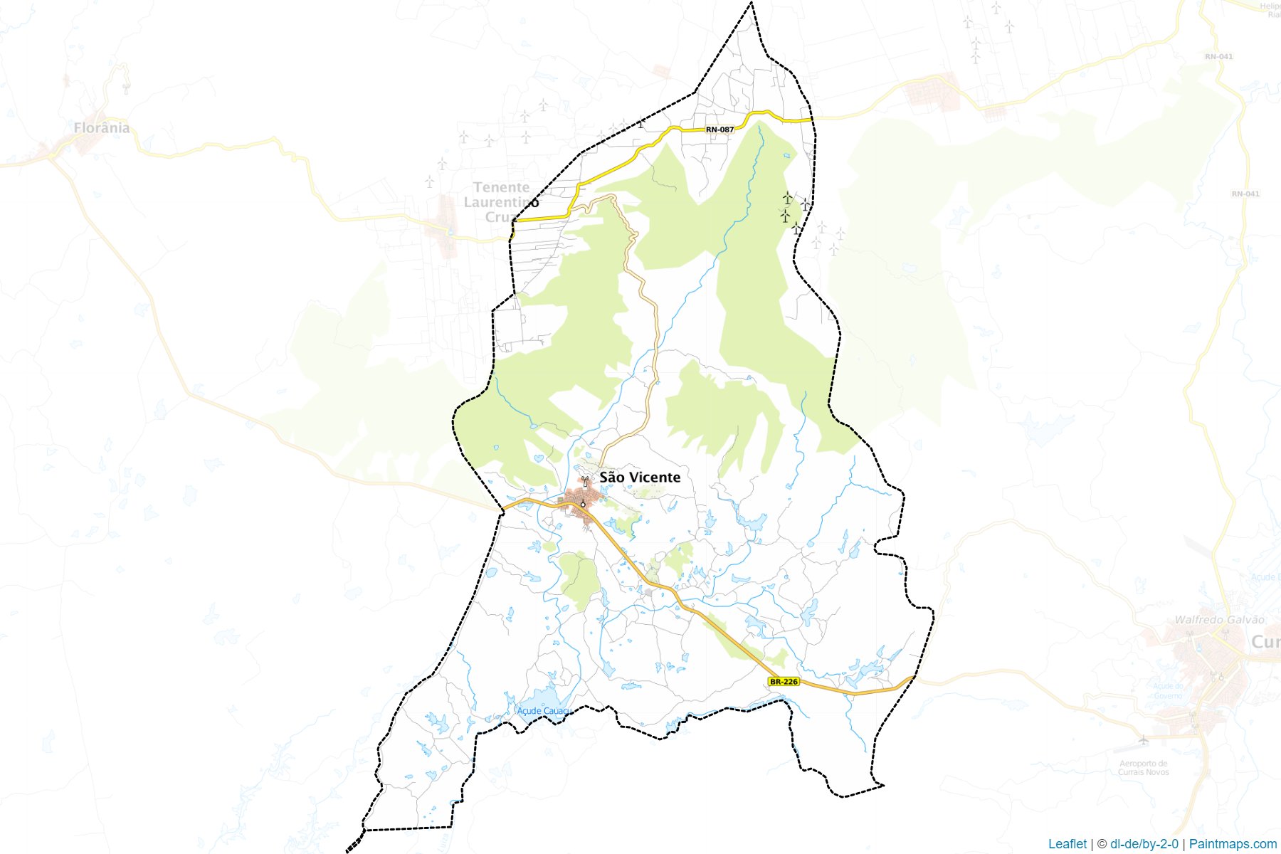 Sao Vicente (Rio Grande Do Norte) Map Cropping Samples-1