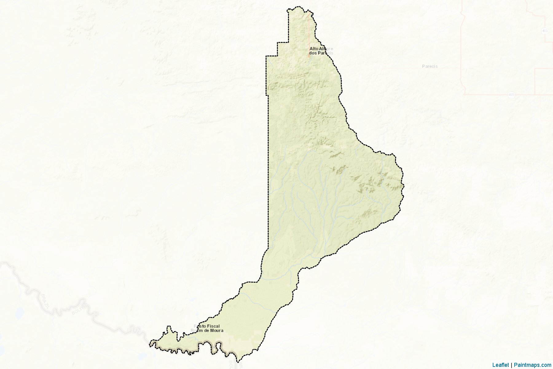 Muestras de recorte de mapas Alto Alegre dos Parecis (Rondonia)-2