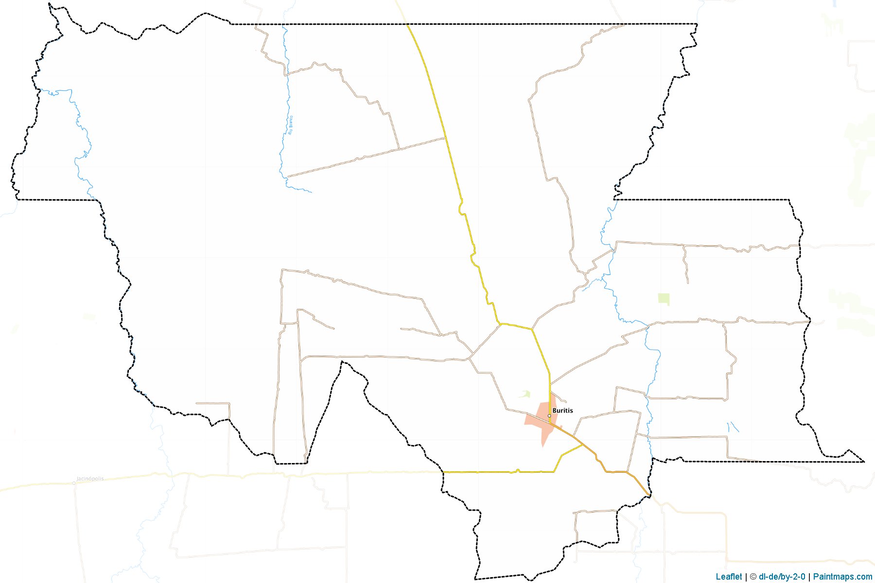 Muestras de recorte de mapas Buritis (Rondonia)-1