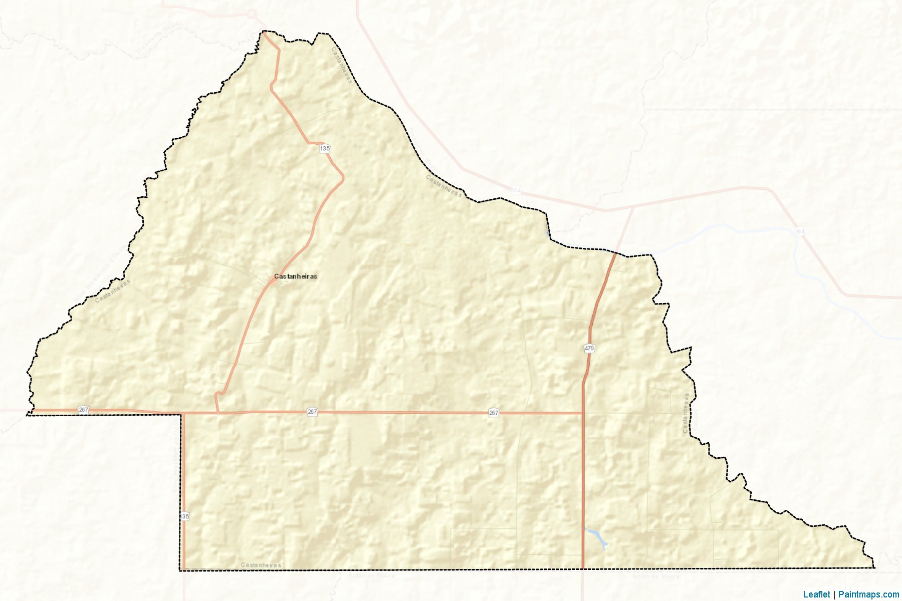 Muestras de recorte de mapas Castanheiras (Rondonia)-2