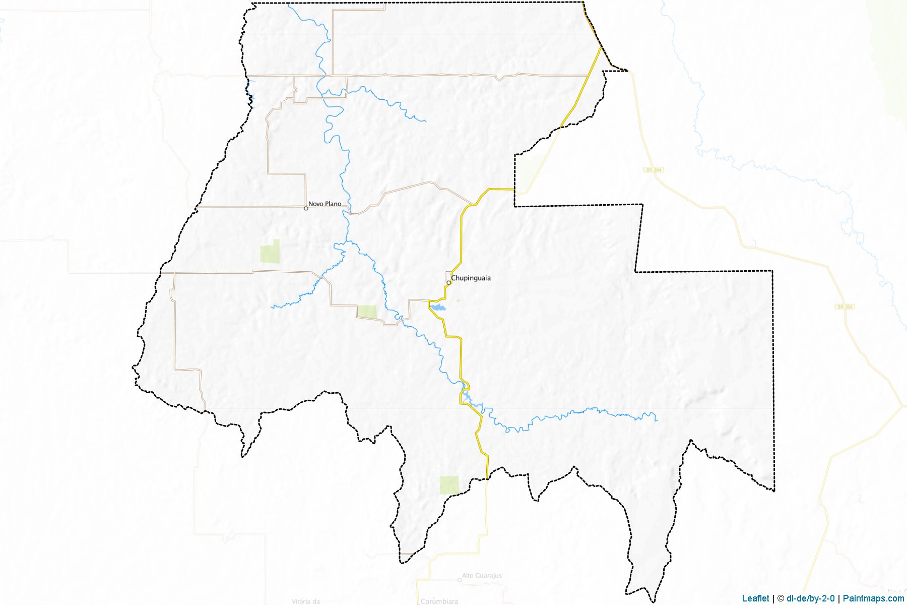 Muestras de recorte de mapas Chupinguaia (Rondonia)-1