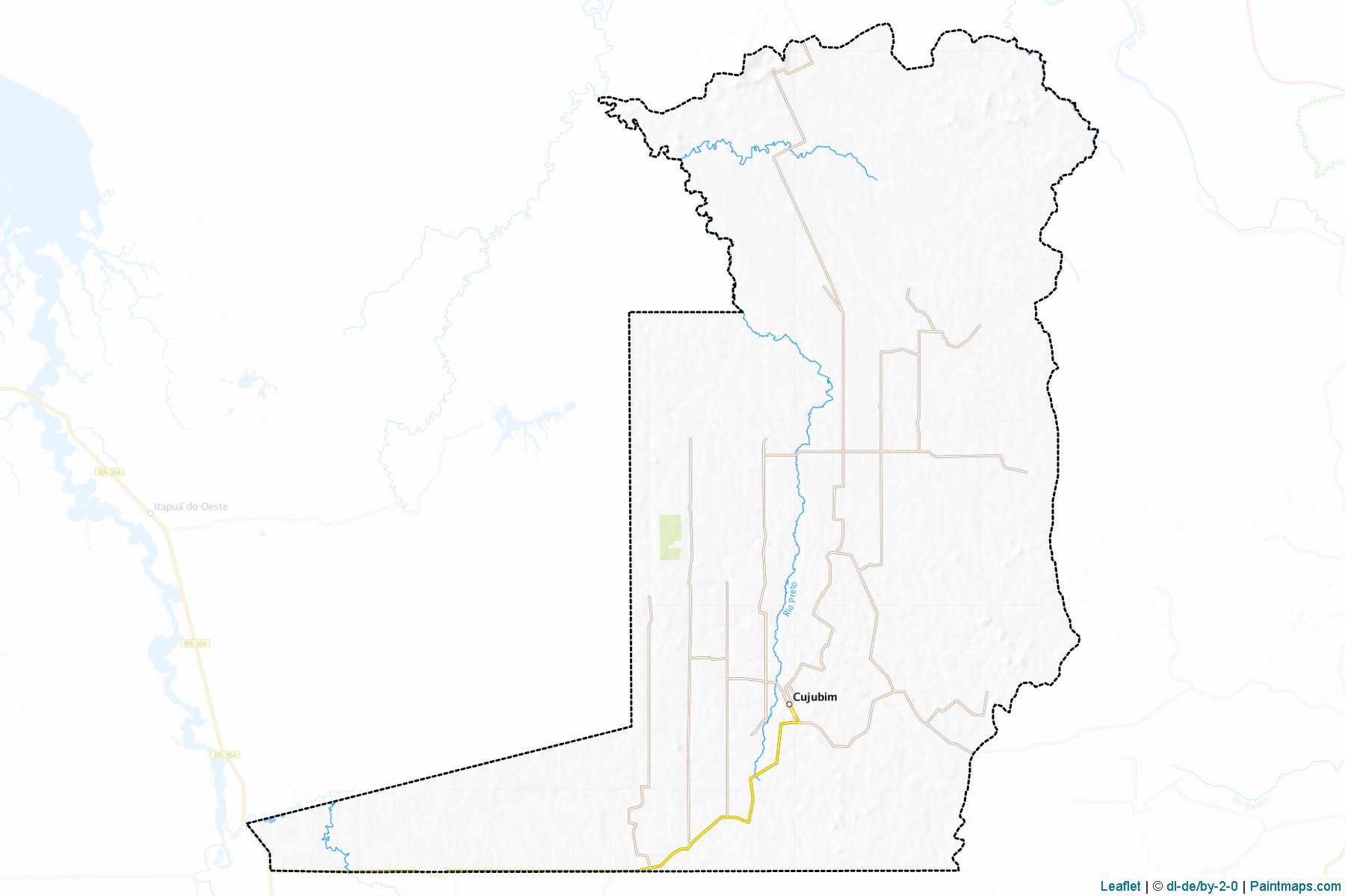 Muestras de recorte de mapas Cujubim (Rondonia)-1