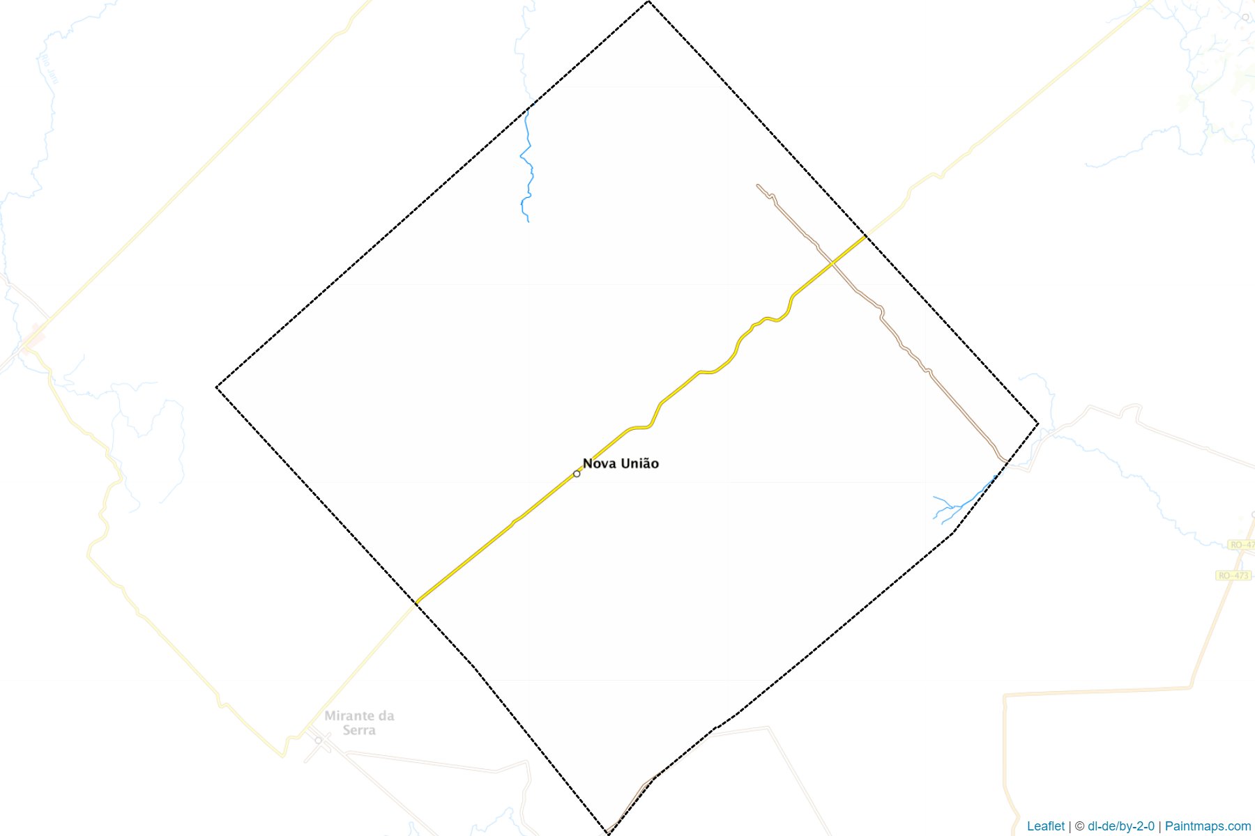 Nova Uniao (Rondonia) Map Cropping Samples-1