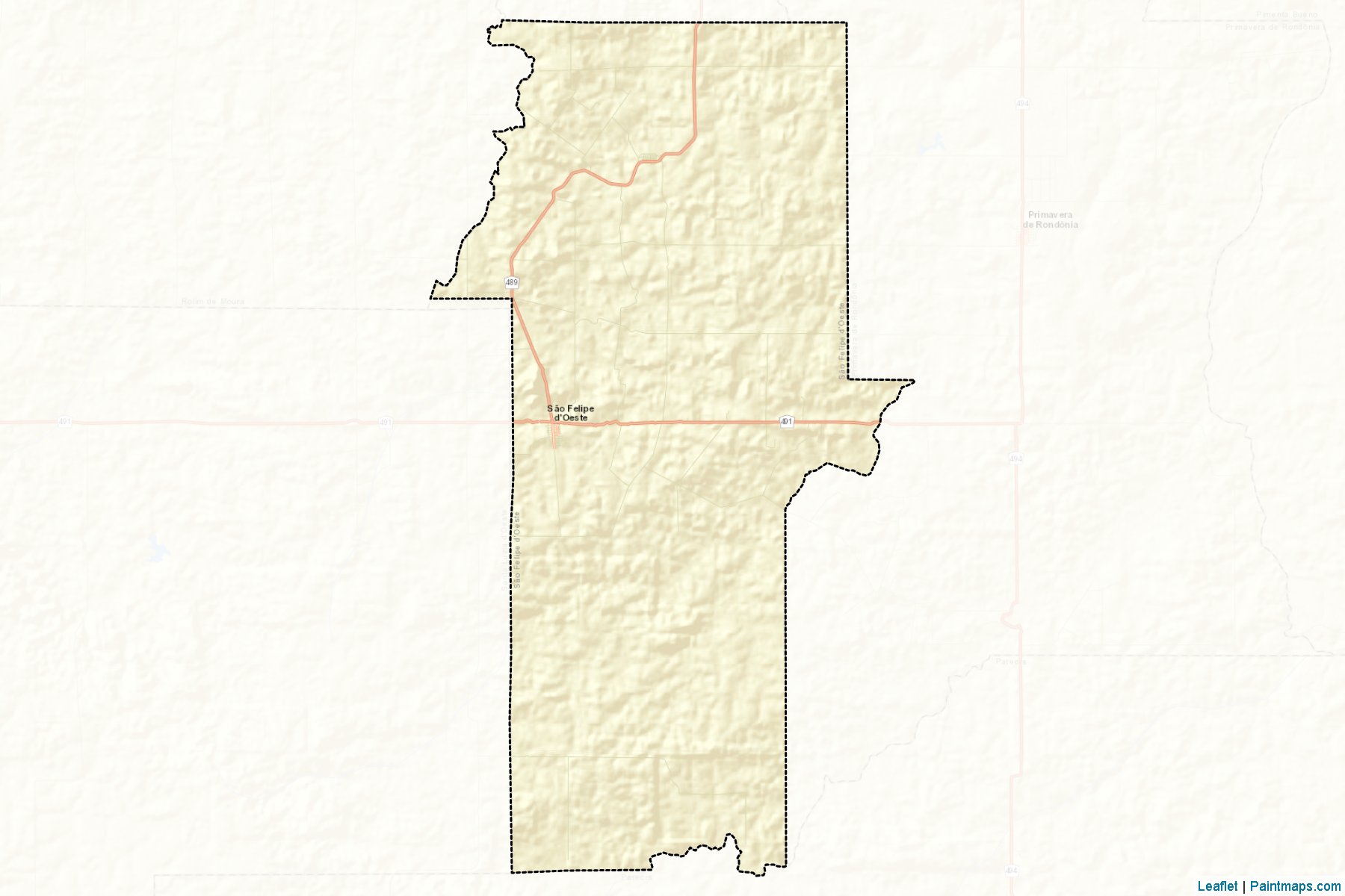 Muestras de recorte de mapas Sao Felipe D'Oeste (Rondonia)-2