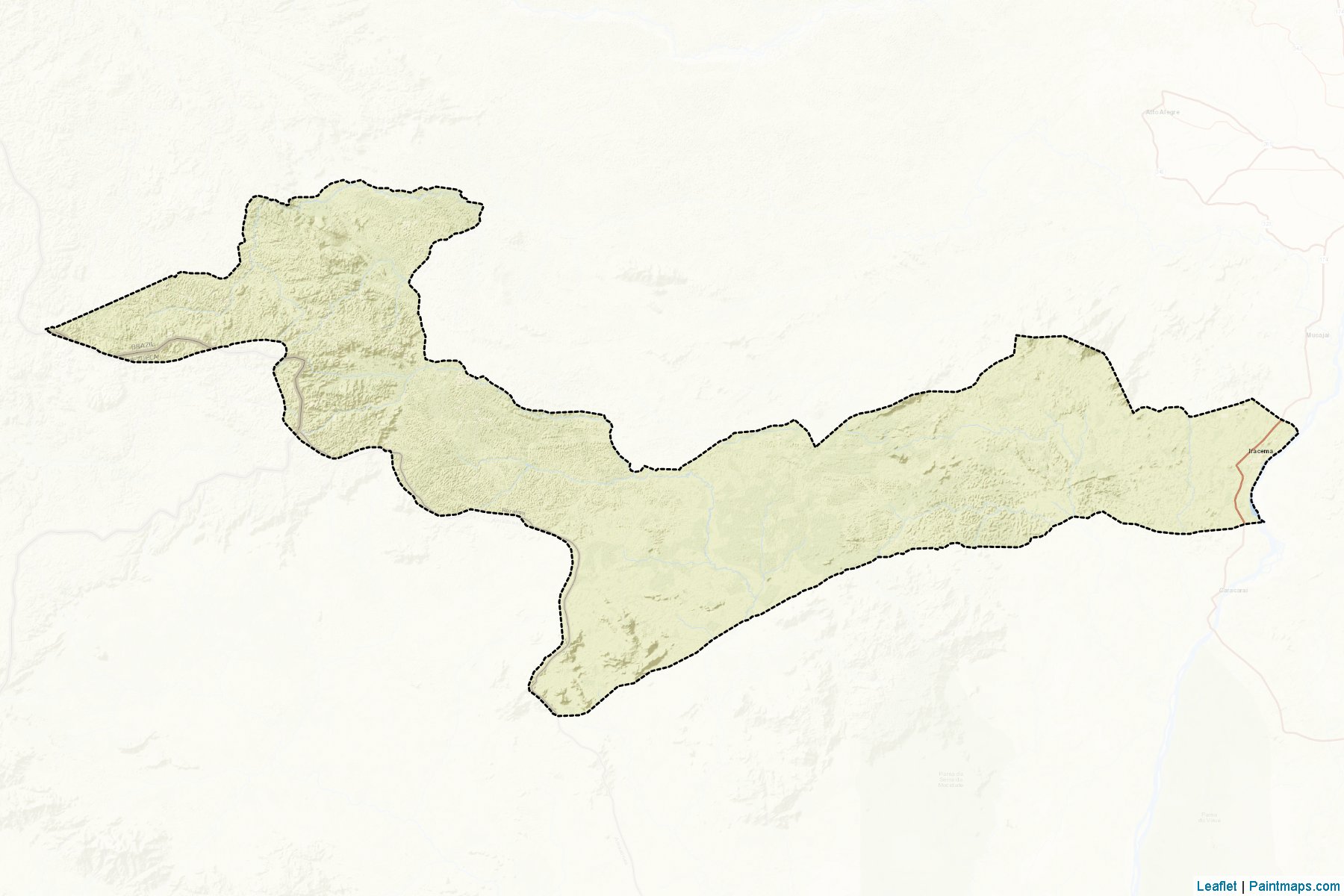 Muestras de recorte de mapas Iracema (Roraima)-2