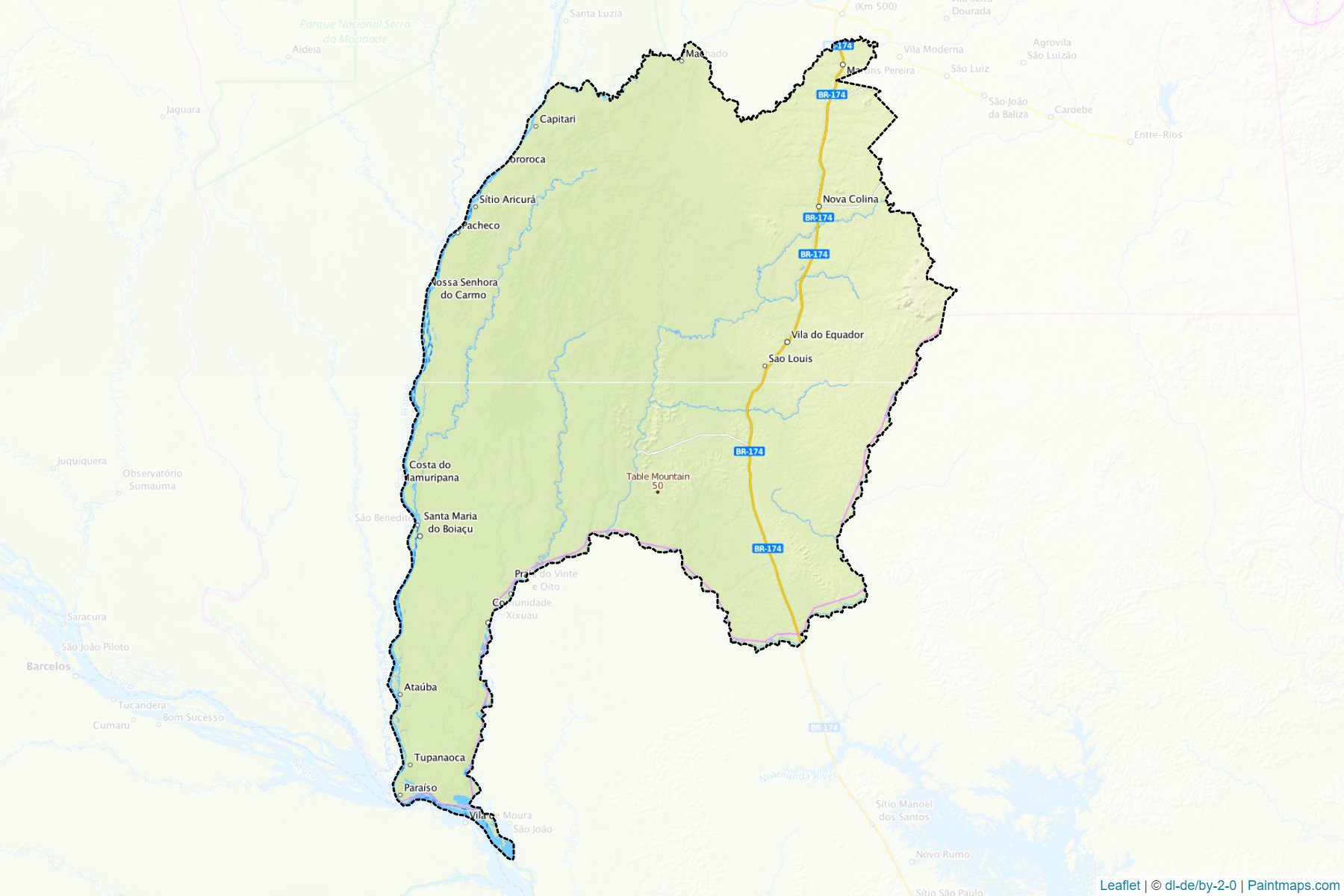 Rorainopolis (Roraima) Map Cropping Samples-1