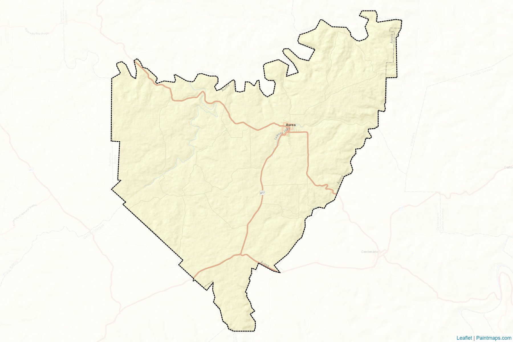 Aurea (Rio Grande Do Sul) Map Cropping Samples-2