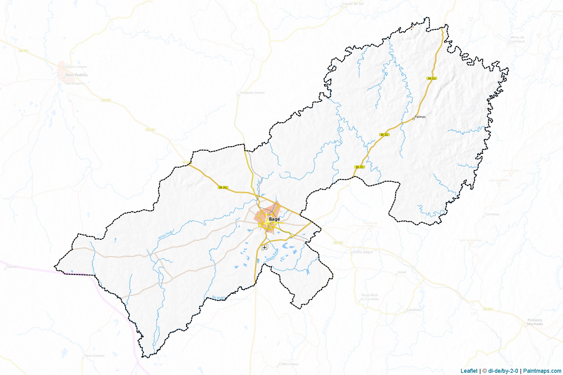 Muestras de recorte de mapas Bage (Rio Grande Do Sul)-1