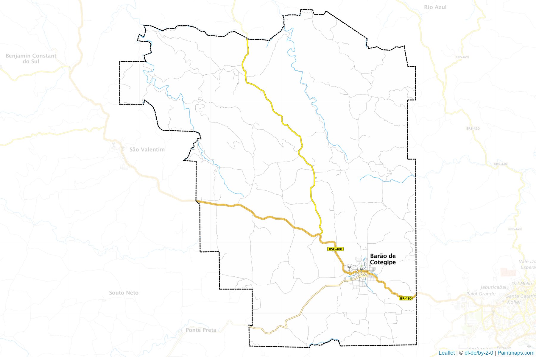 Barao de Cotegipe (Rio Grande Do Sul) Map Cropping Samples-1