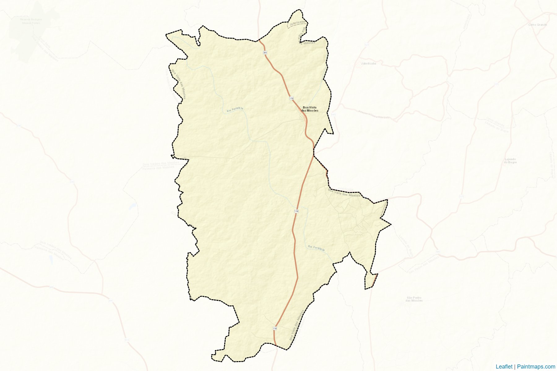 Muestras de recorte de mapas Boa Vista das Missoes (Rio Grande Do Sul)-2