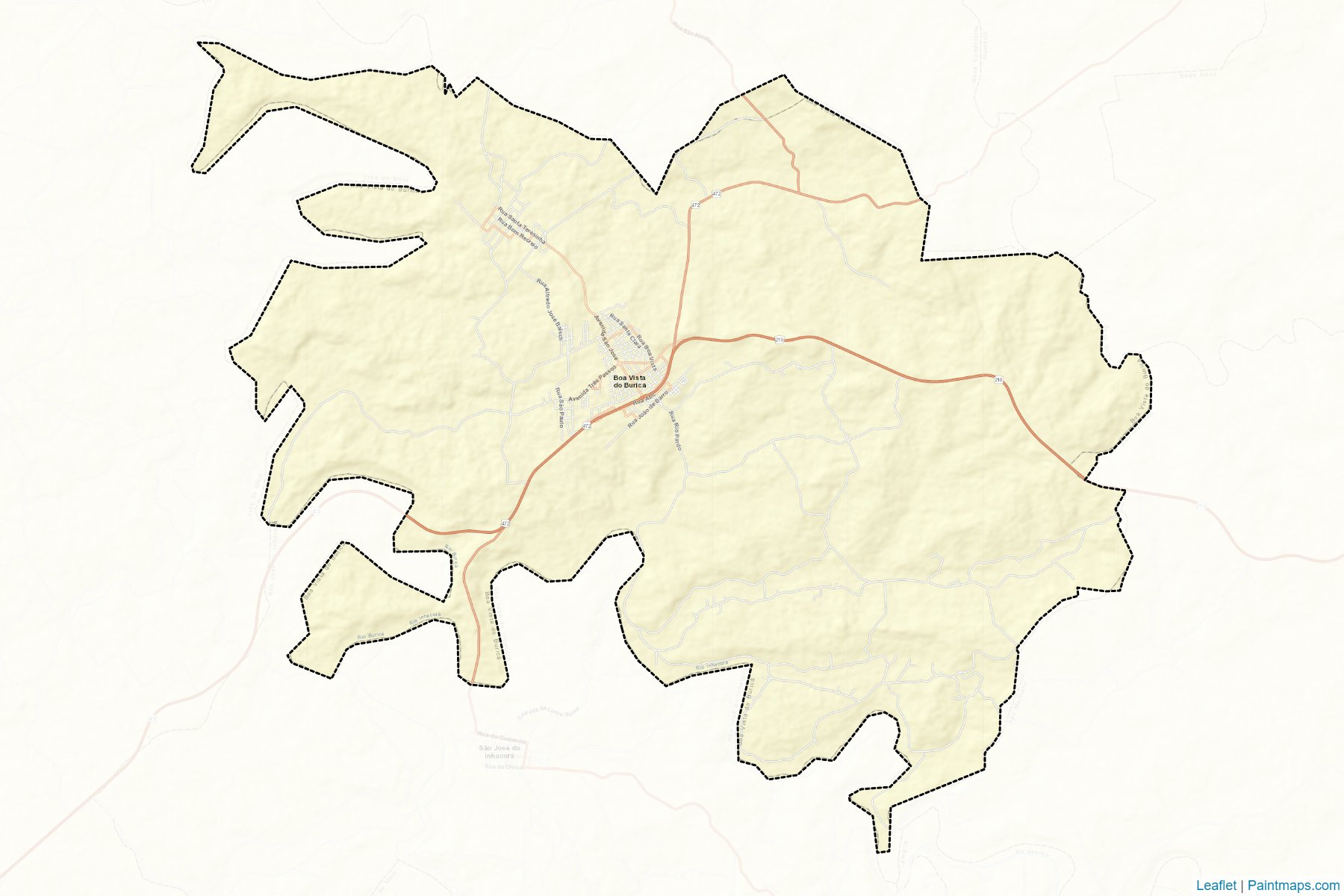 Boa Vista do Burica (Rio Grande Do Sul) Map Cropping Samples-2