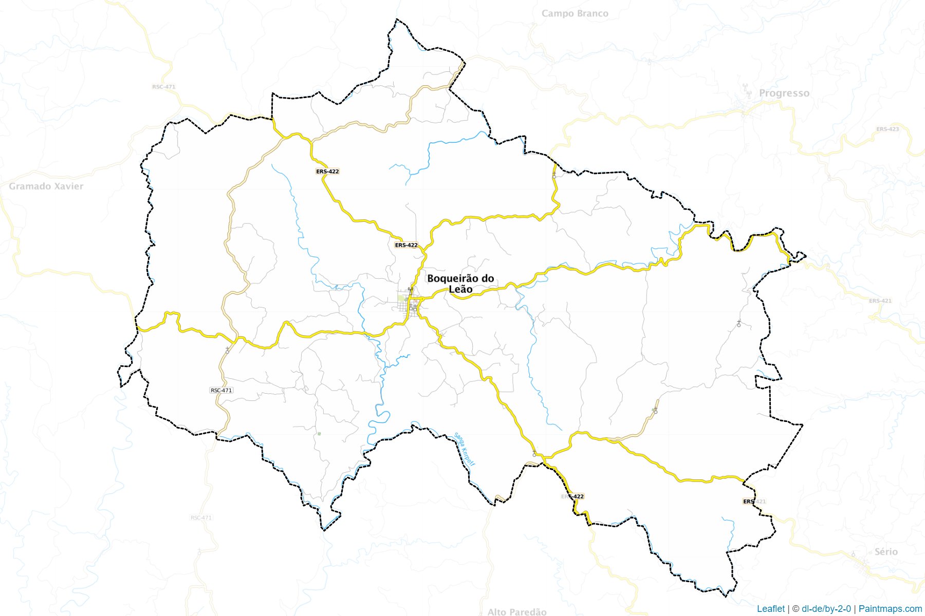 Muestras de recorte de mapas Boqueirao do Leao (Rio Grande Do Sul)-1