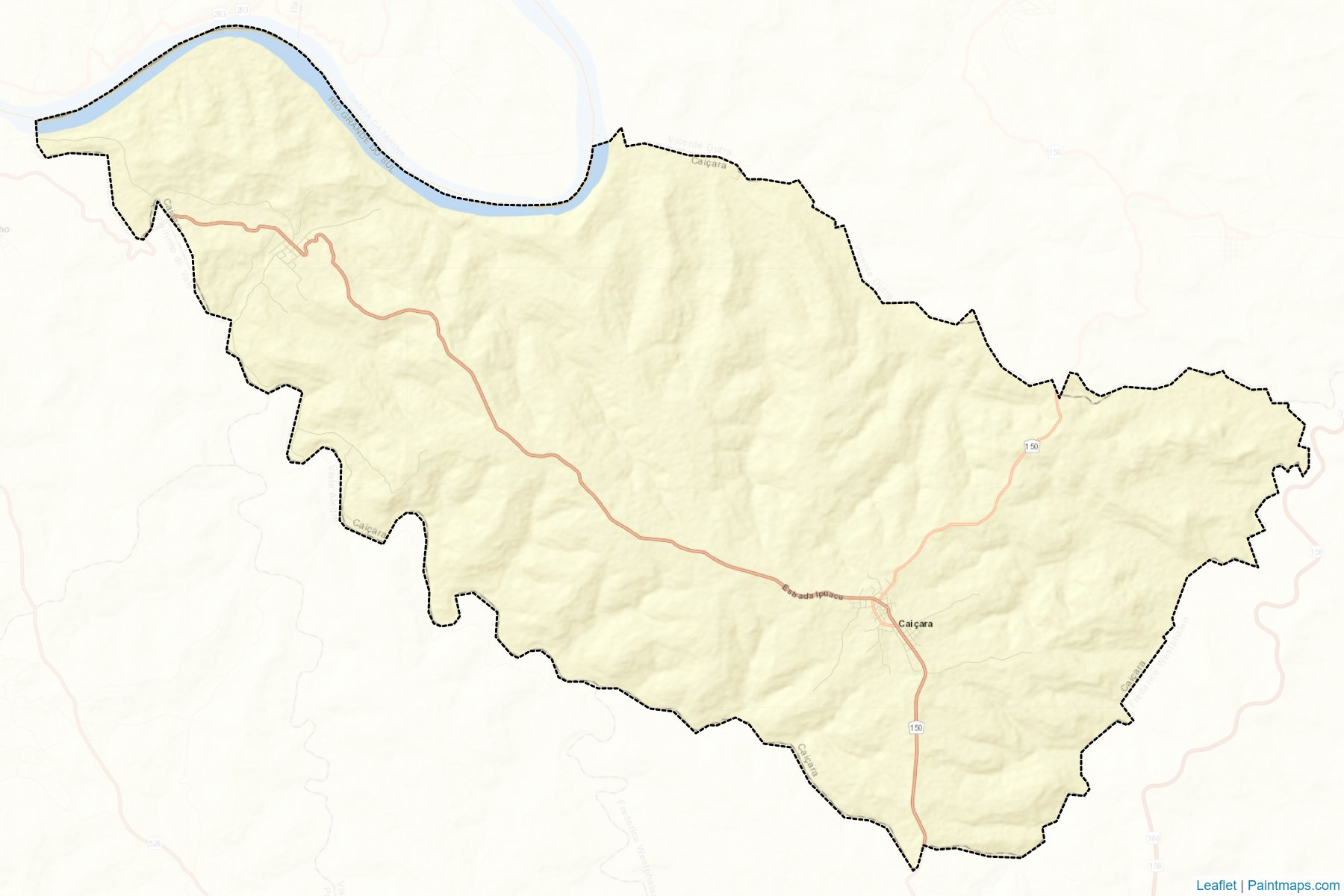 Muestras de recorte de mapas Caicara (Rio Grande Do Sul)-2