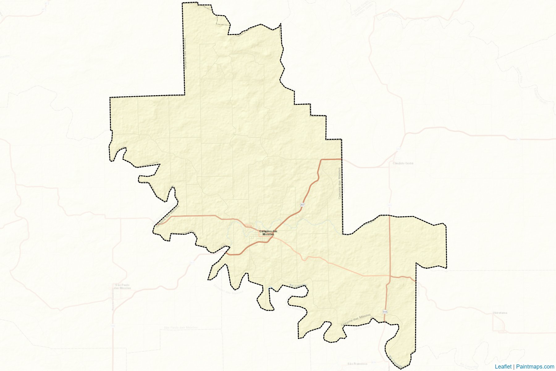 Campina das Missoes (Rio Grande Do Sul) Map Cropping Samples-2