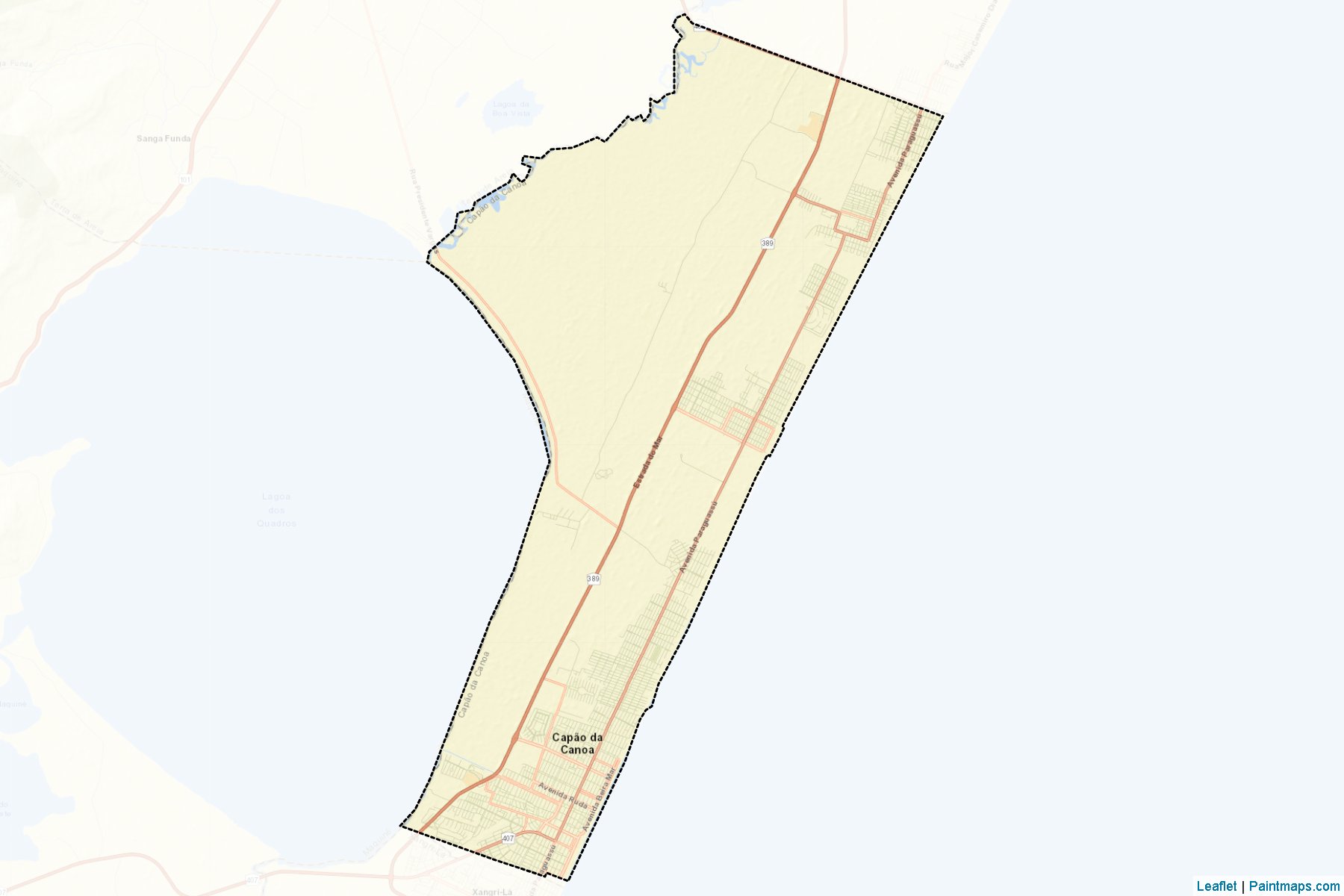 Capao da Canoa (Rio Grande Do Sul) Map Cropping Samples-2