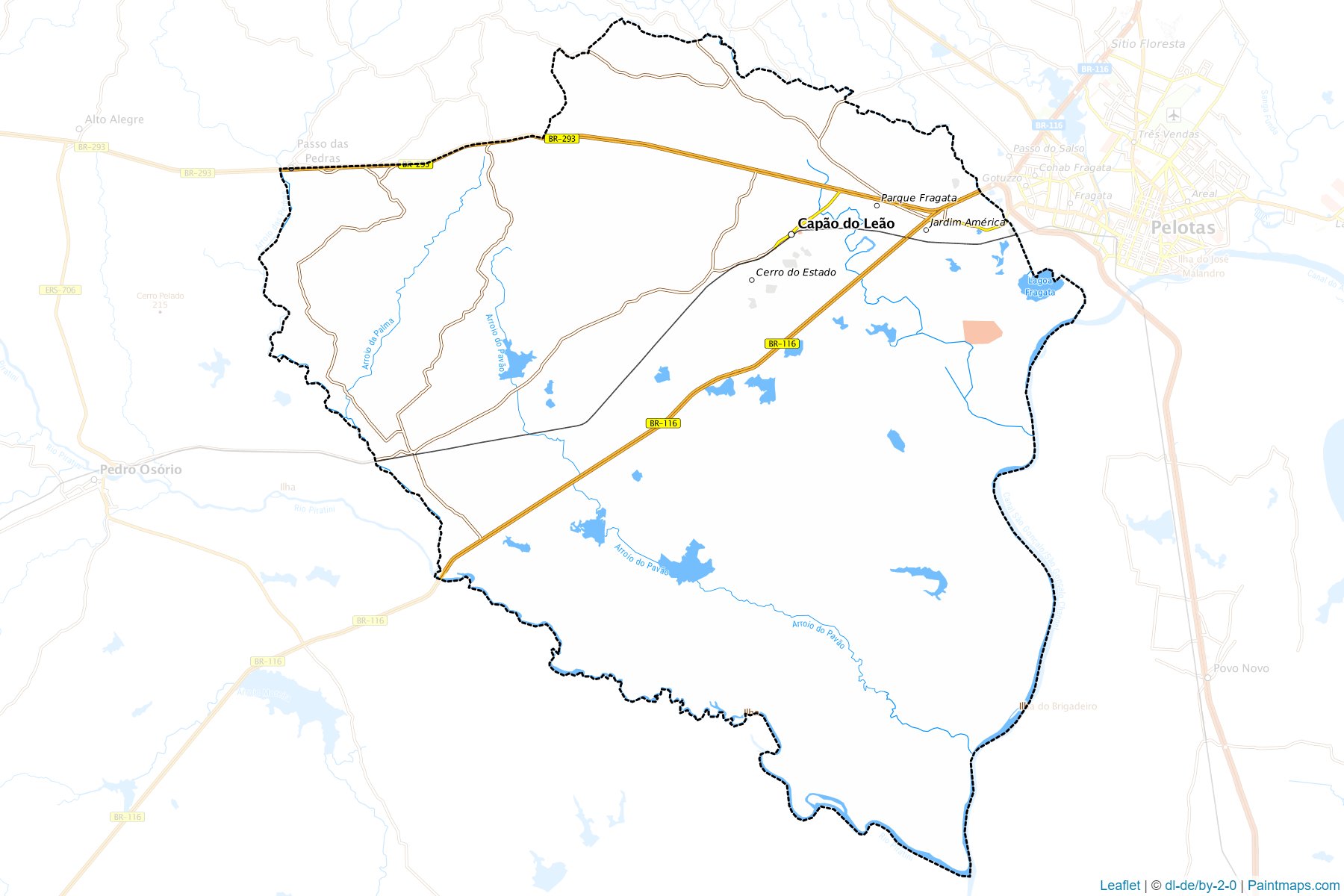 Capao do Leao (Rio Grande Do Sul) Map Cropping Samples-1