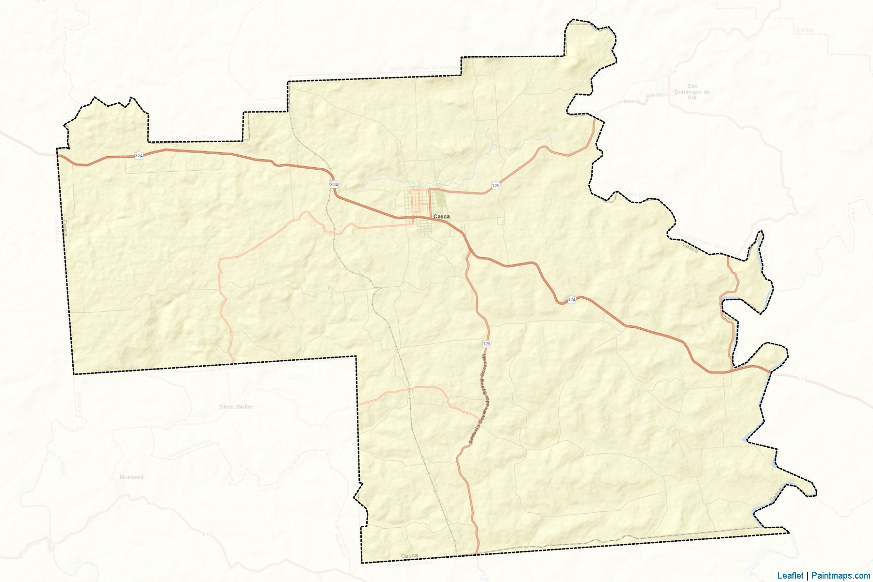 Casca (Rio Grande Do Sul) Map Cropping Samples-2