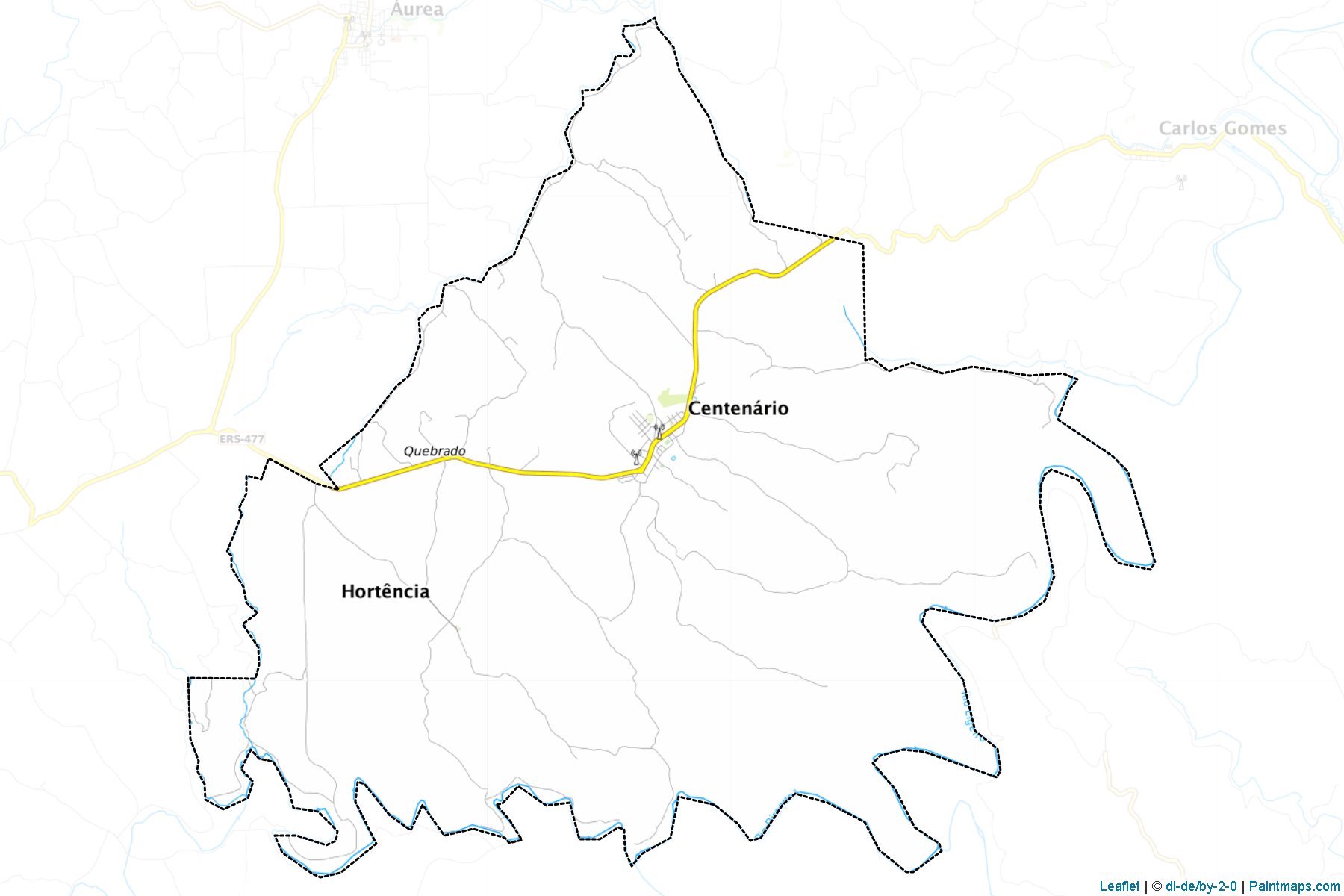 Centenario (Rio Grande Do Sul) Map Cropping Samples-1