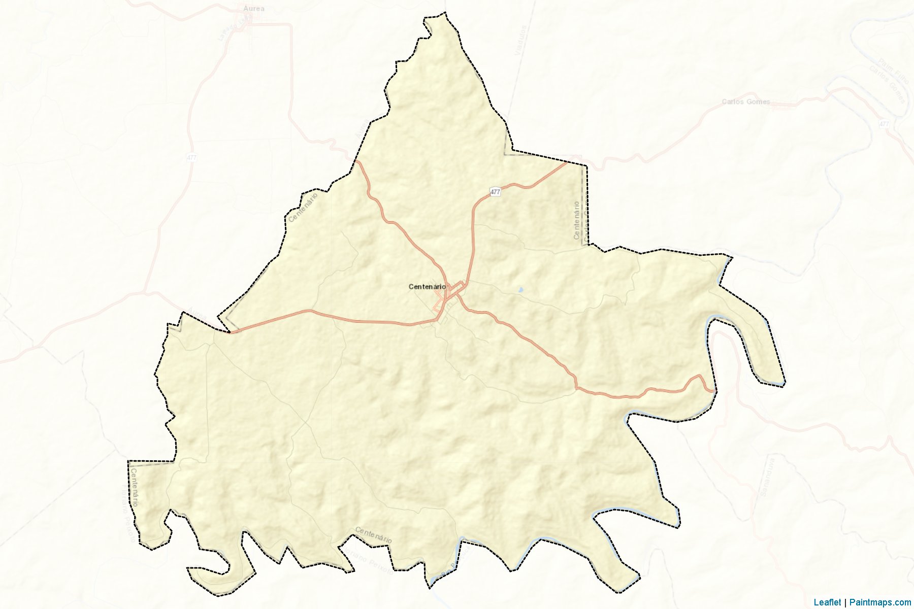 Centenario (Rio Grande Do Sul) Map Cropping Samples-2