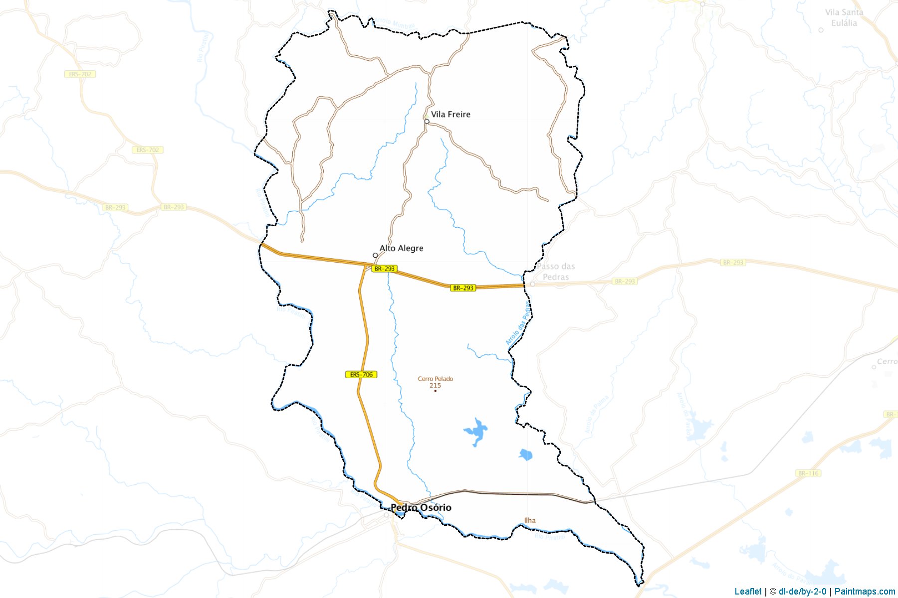 Cerrito (Rio Grande Do Sul) Map Cropping Samples-1