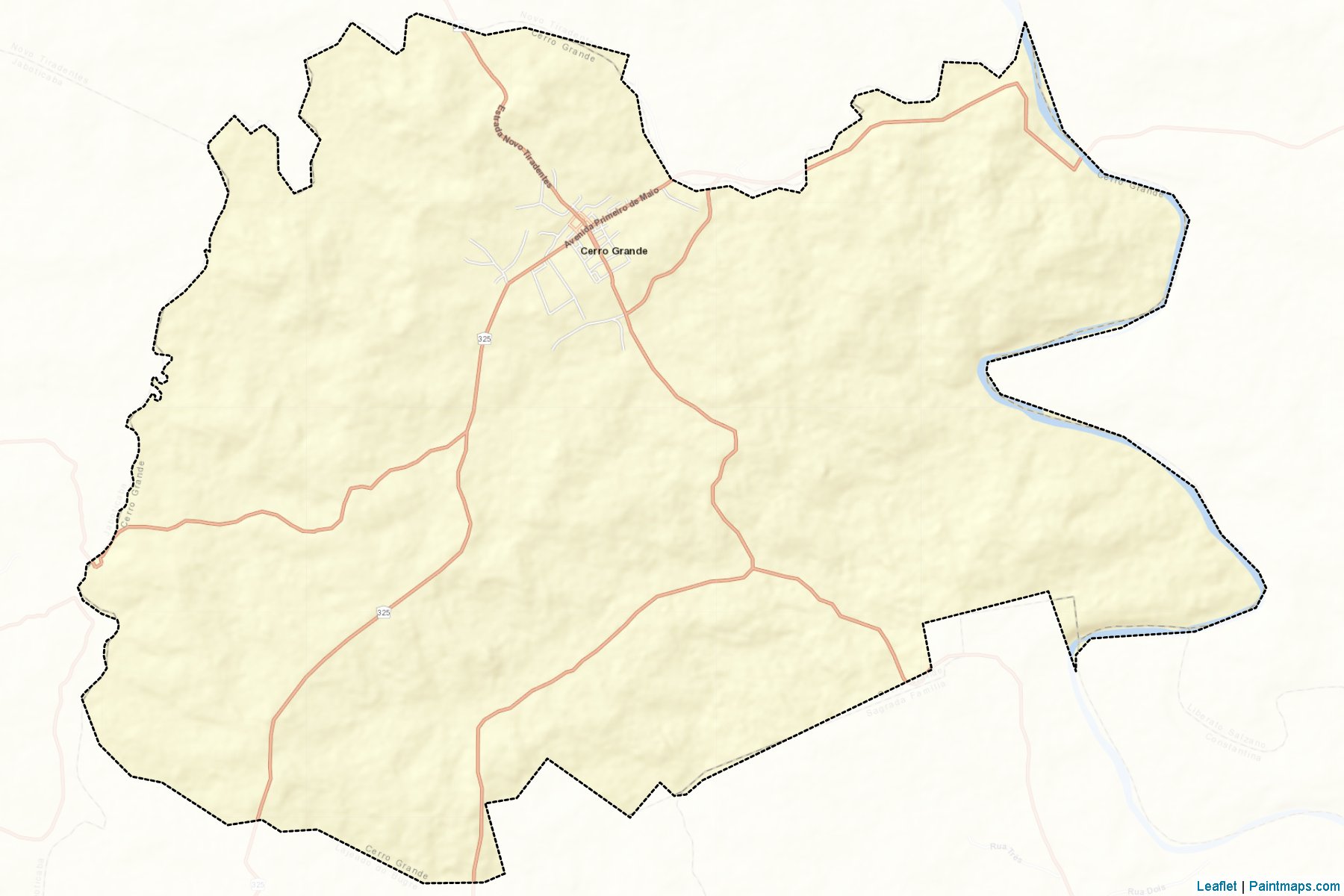 Muestras de recorte de mapas Cerro Grande (Rio Grande Do Sul)-2