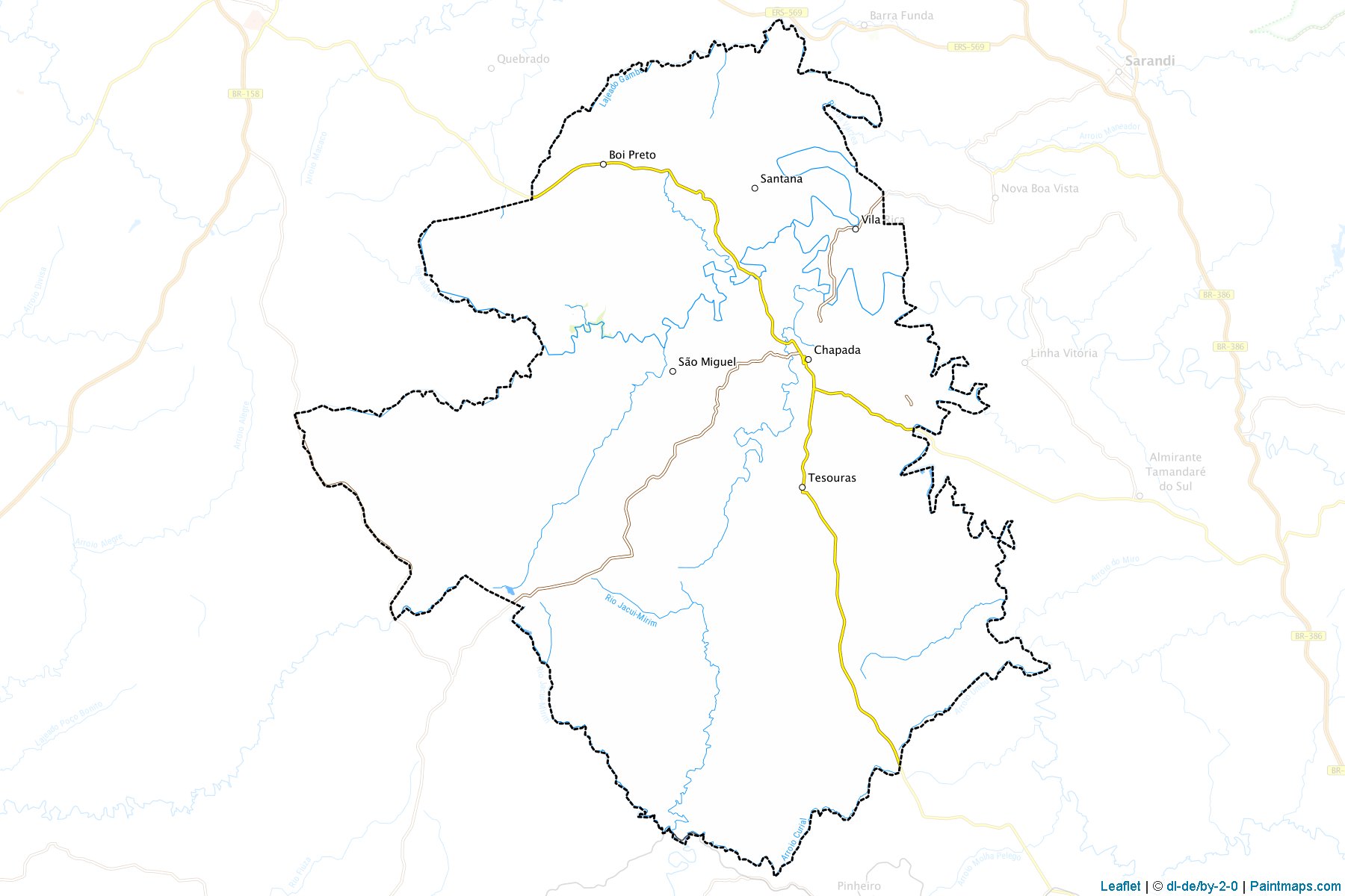 Chapada (Rio Grande Do Sul) Map Cropping Samples-1