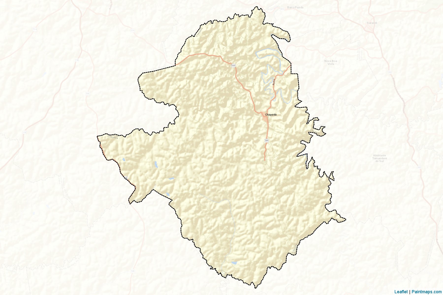 Chapada (Rio Grande Do Sul) Map Cropping Samples-2