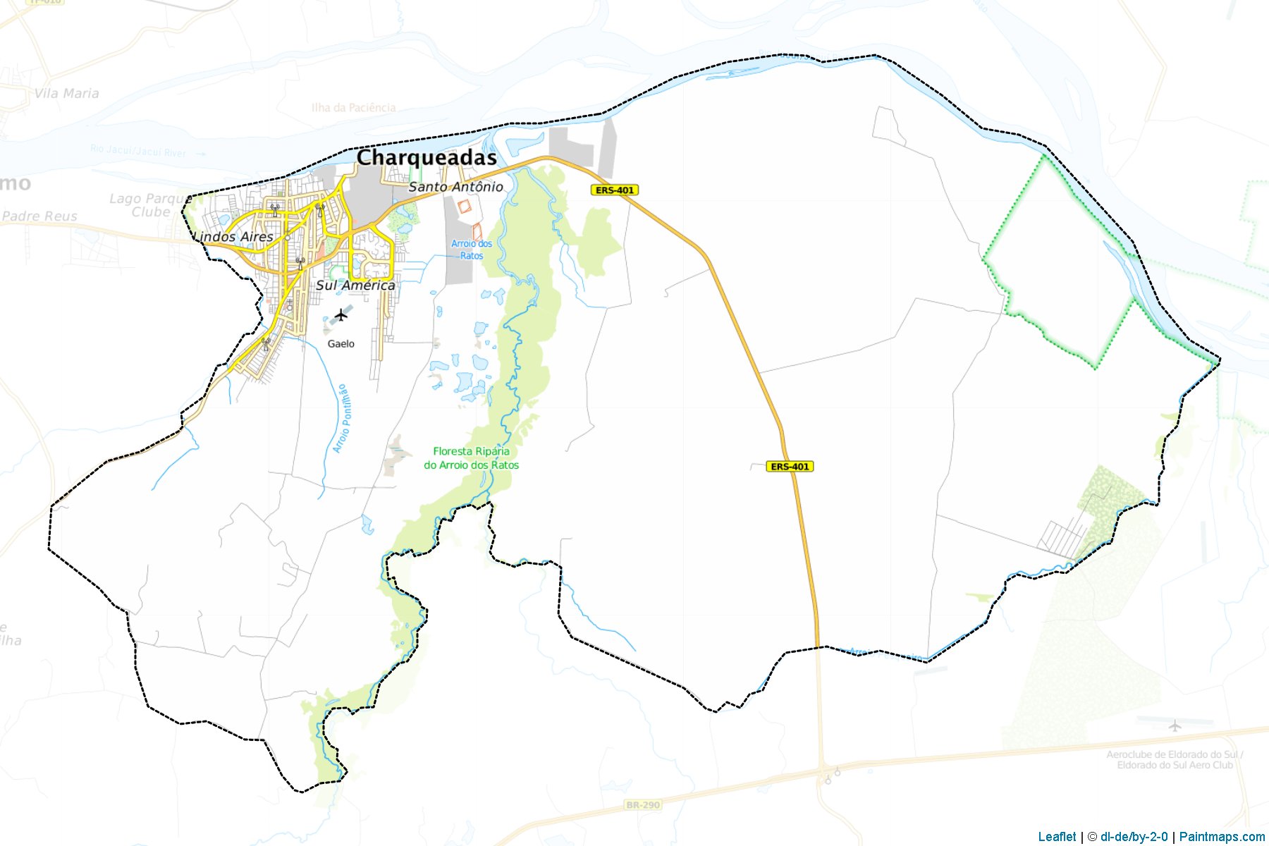 Charqueadas (Rio Grande Do Sul) Map Cropping Samples-1