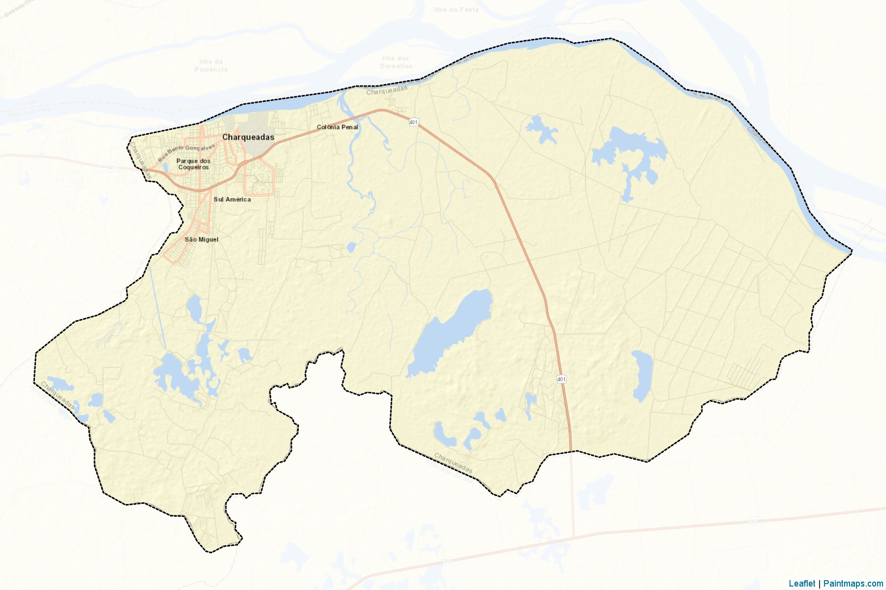 Charqueadas (Rio Grande Do Sul) Map Cropping Samples-2