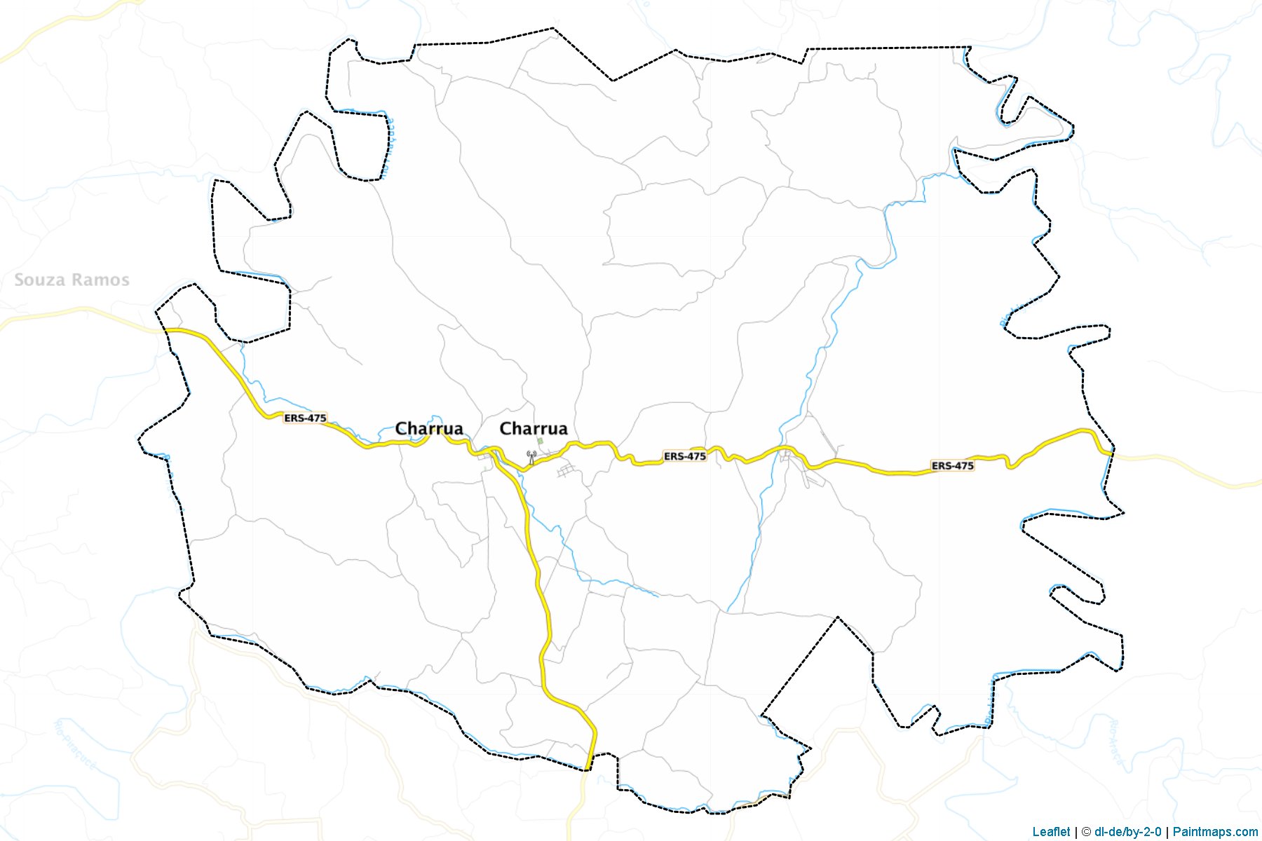 Muestras de recorte de mapas Charrua (Rio Grande Do Sul)-1