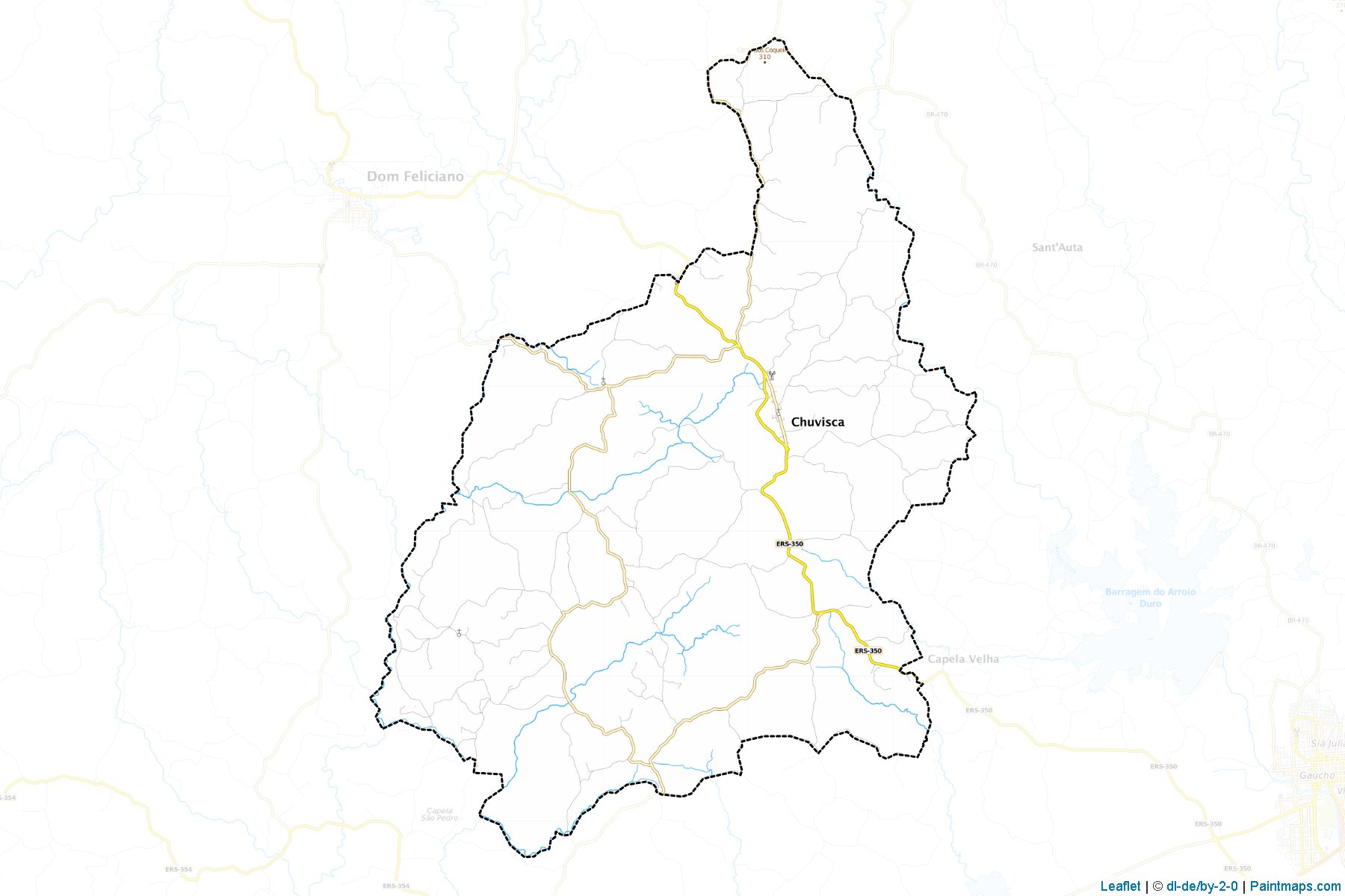 Chuvisca (Rio Grande Do Sul) Map Cropping Samples-1