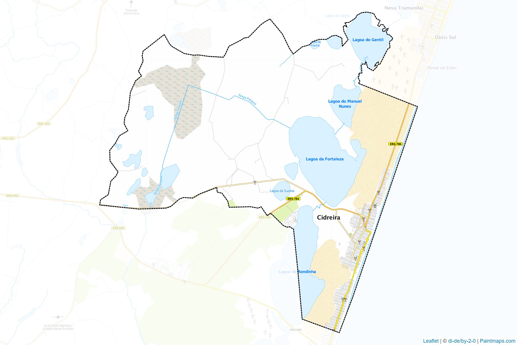 Cidreira (Rio Grande Do Sul) Map Cropping Samples-1