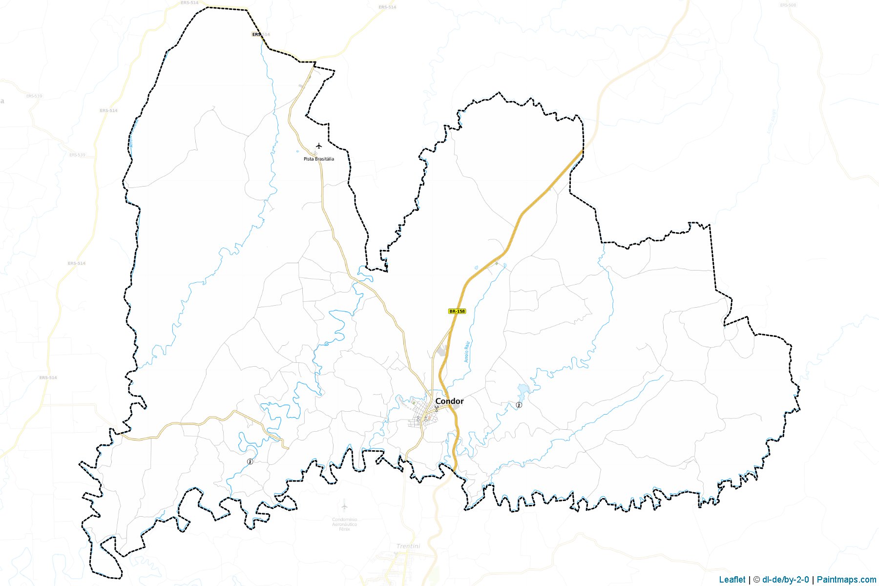 Muestras de recorte de mapas Condor (Rio Grande Do Sul)-1