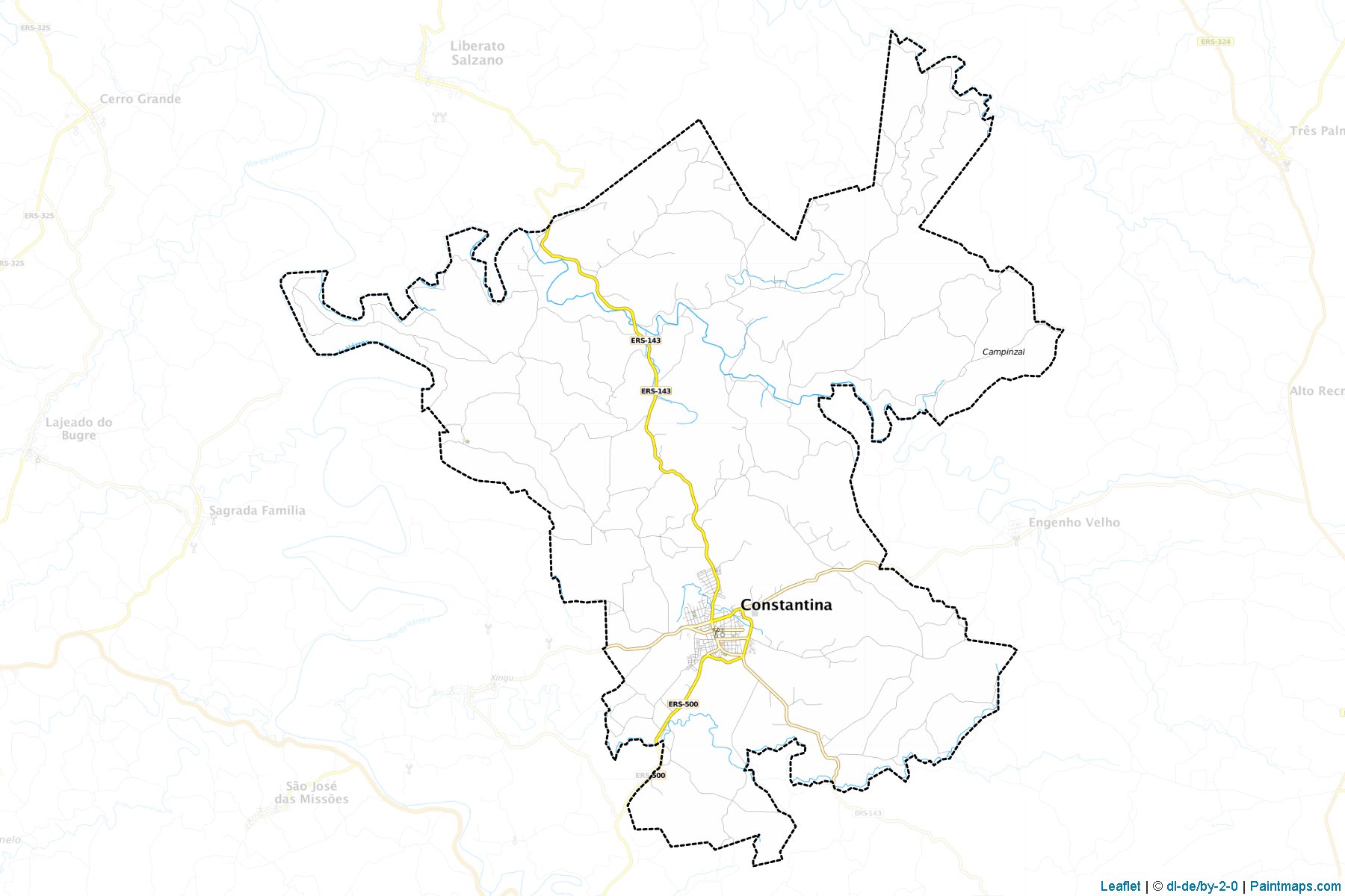 Constantina (Rio Grande do Sul) Haritası Örnekleri-1