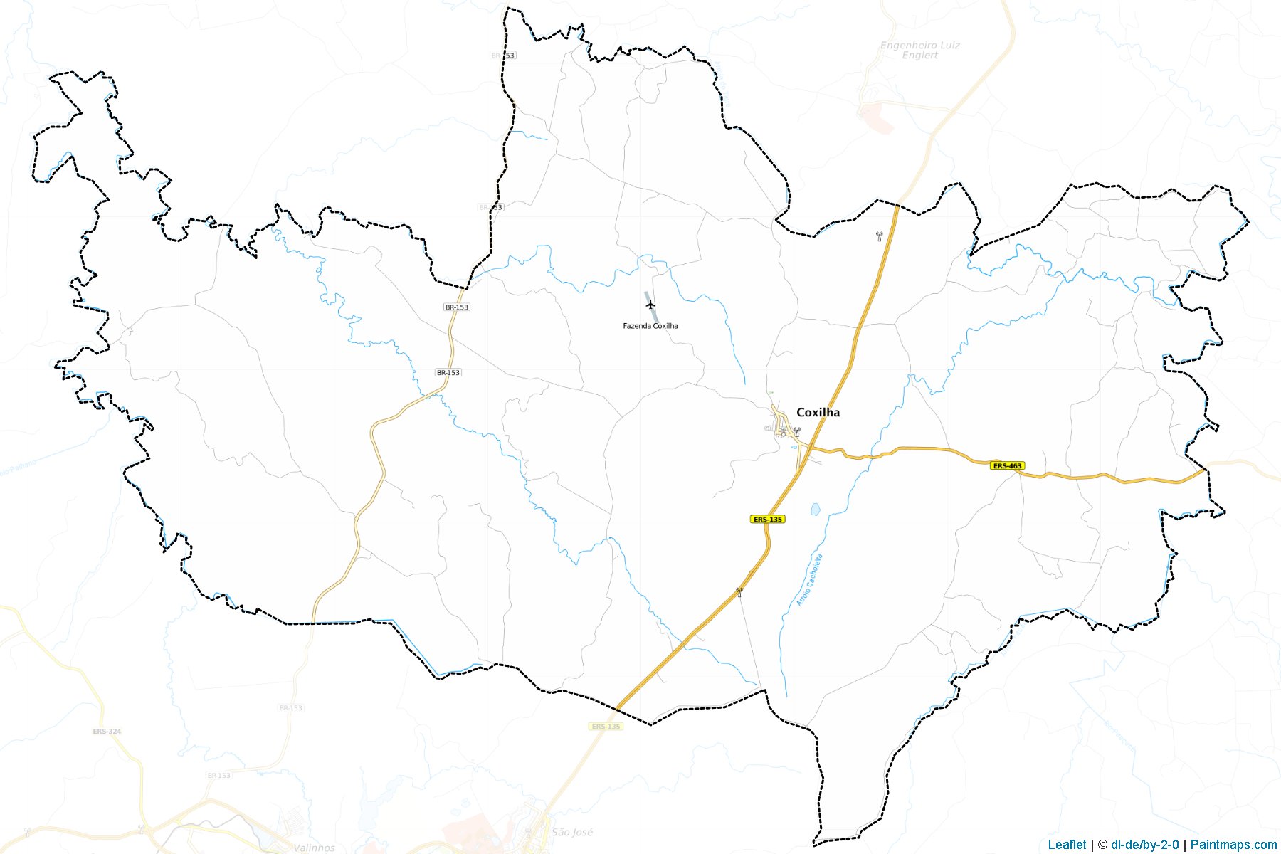 Coxilha (Rio Grande Do Sul) Map Cropping Samples-1