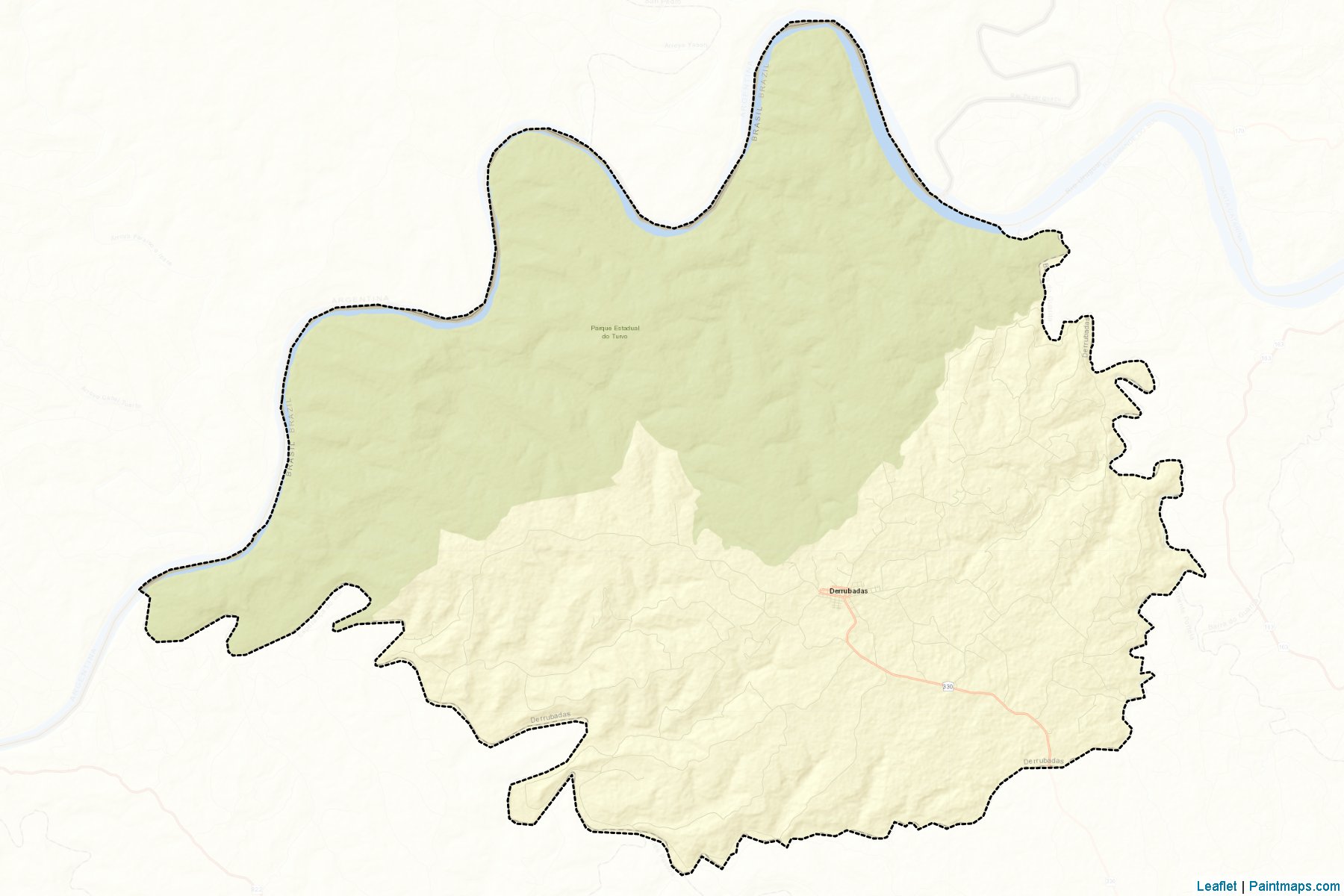 Derrubadas (Rio Grande Do Sul) Map Cropping Samples-2