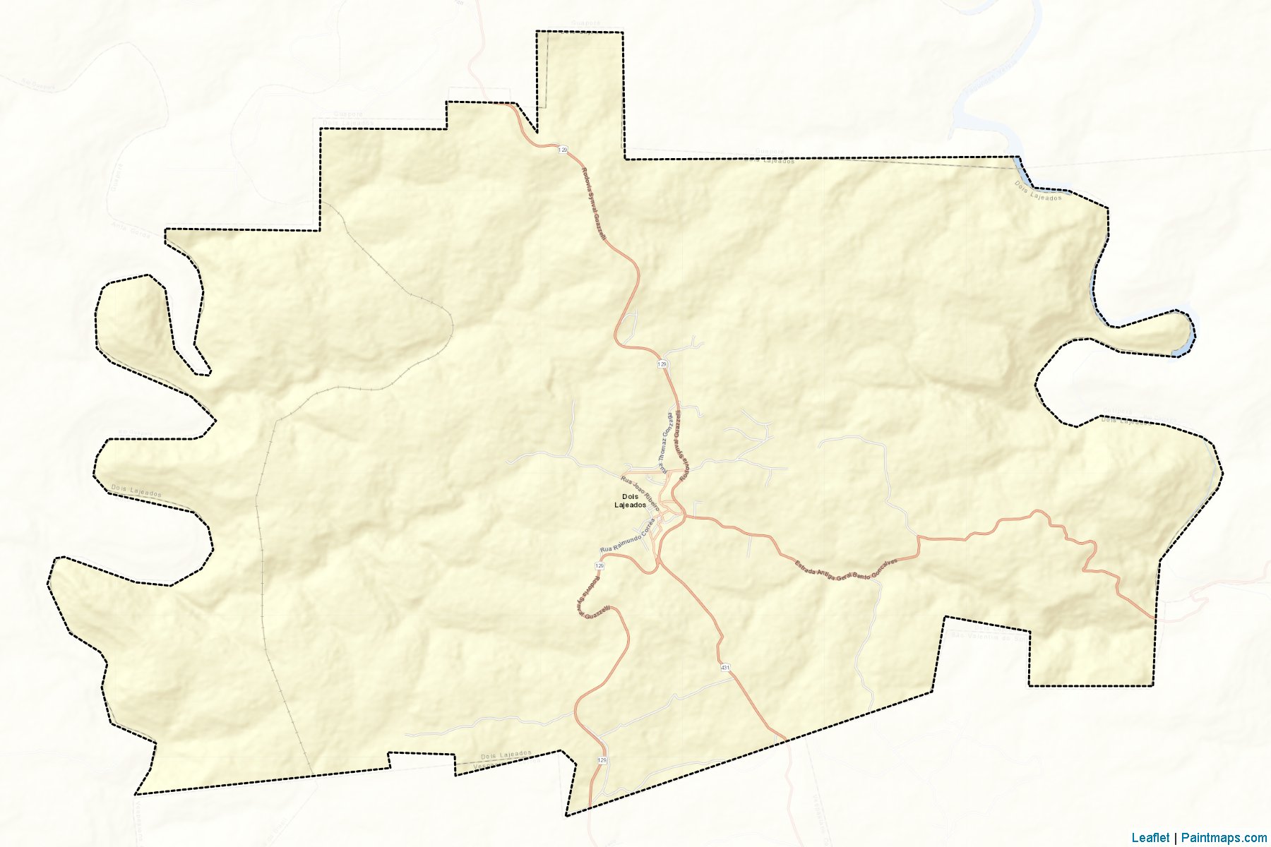 Dois Lajeados (Rio Grande Do Sul) Map Cropping Samples-2