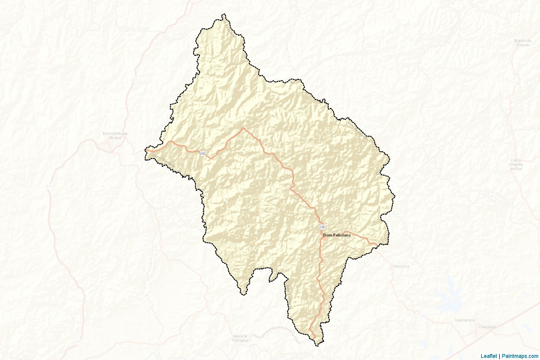 Muestras de recorte de mapas Dom Feliciano (Rio Grande Do Sul)-2