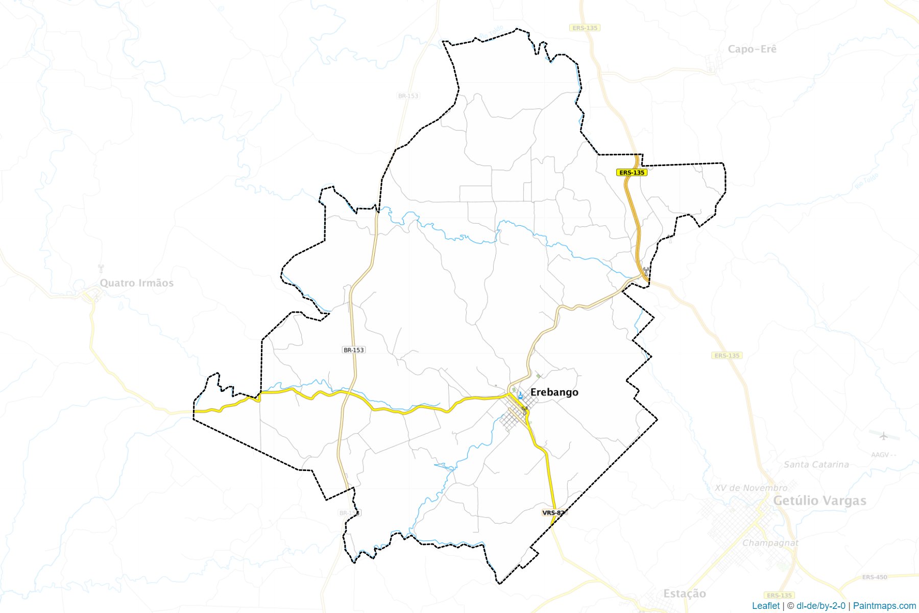 Erebango (Rio Grande Do Sul) Map Cropping Samples-1