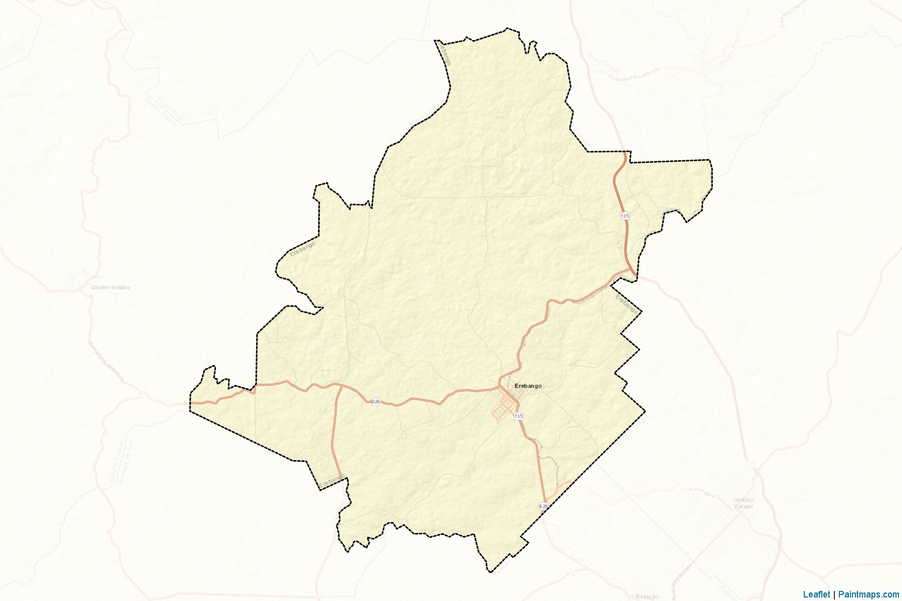 Muestras de recorte de mapas Erebango (Rio Grande Do Sul)-2