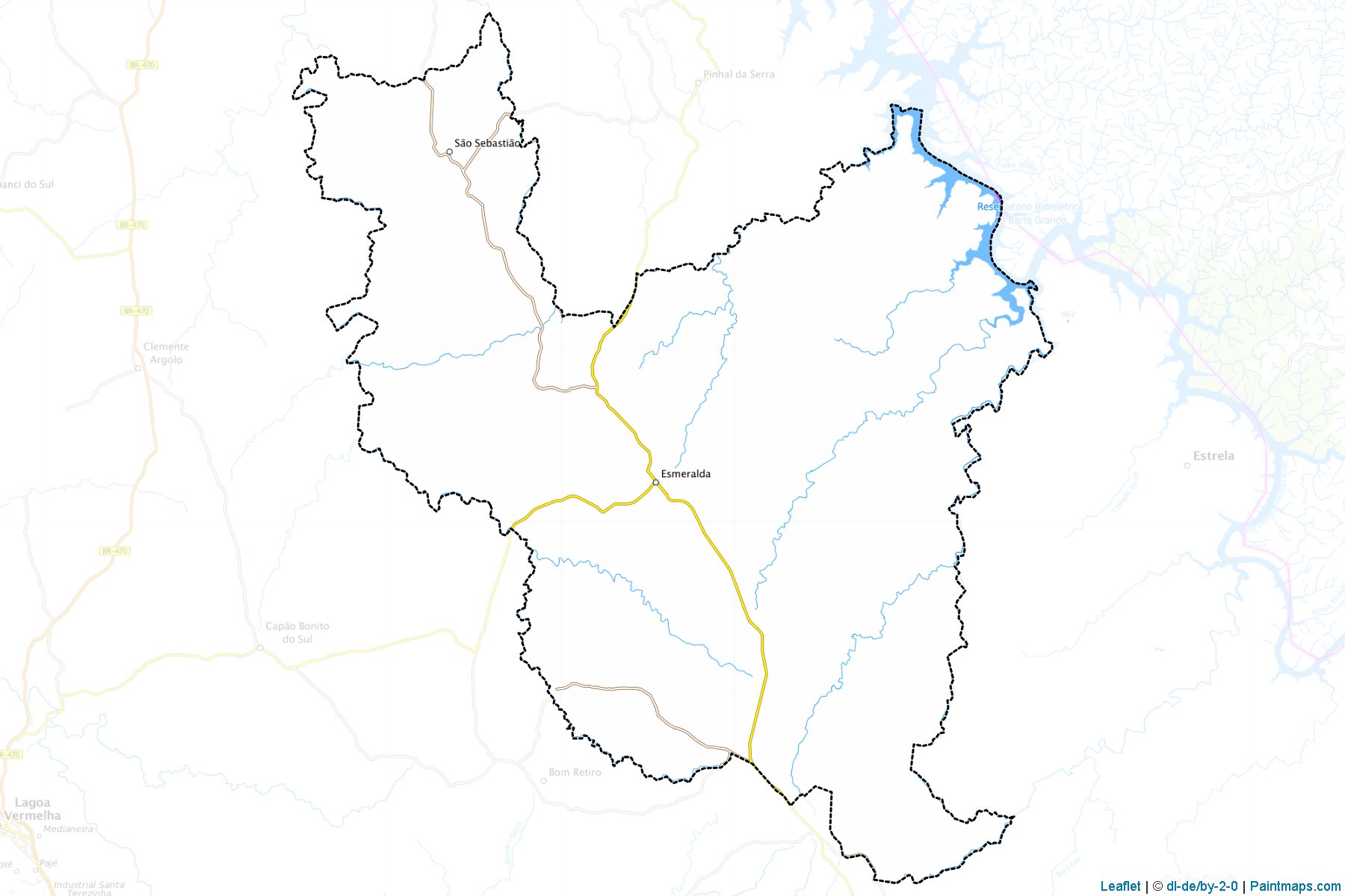 Esmeralda (Rio Grande Do Sul) Map Cropping Samples-1