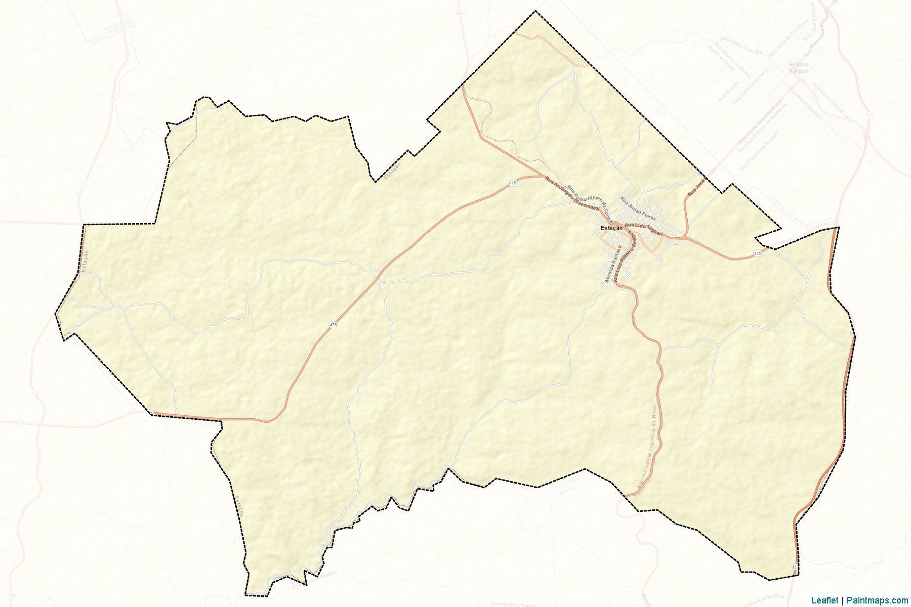 Muestras de recorte de mapas Estacao (Rio Grande Do Sul)-2