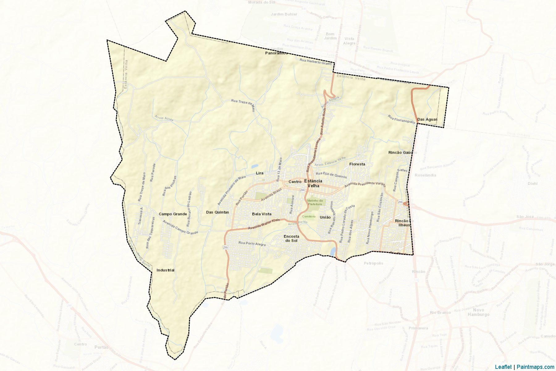 Estancia Velha (Rio Grande Do Sul) Map Cropping Samples-2