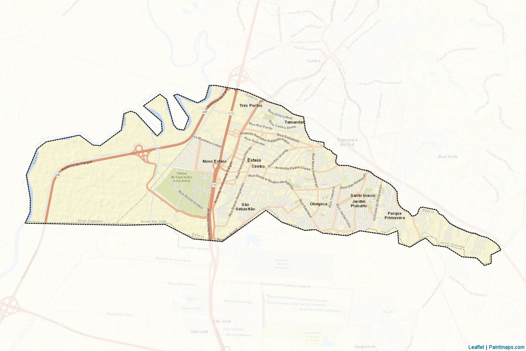 Esteio (Rio Grande Do Sul) Map Cropping Samples-2