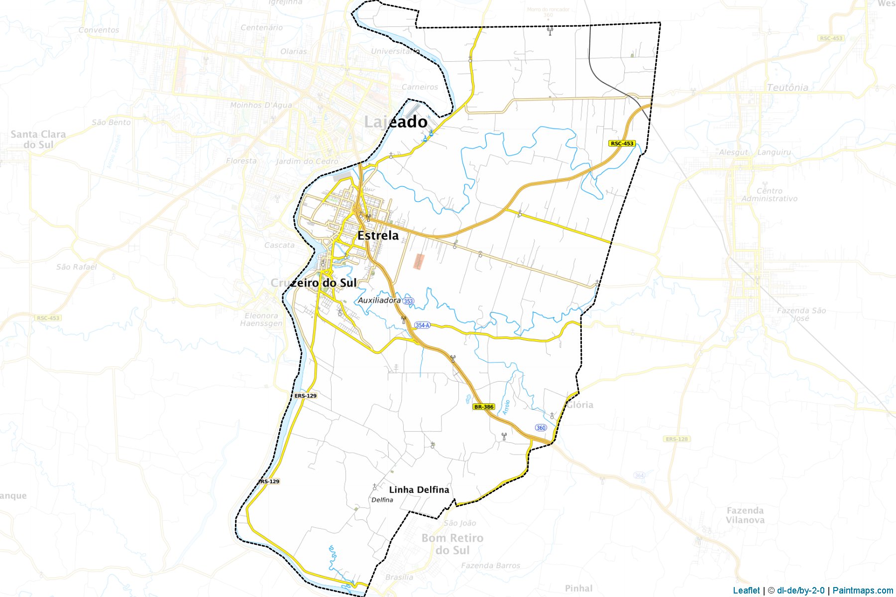 Estrela (Rio Grande Do Sul) Map Cropping Samples-1