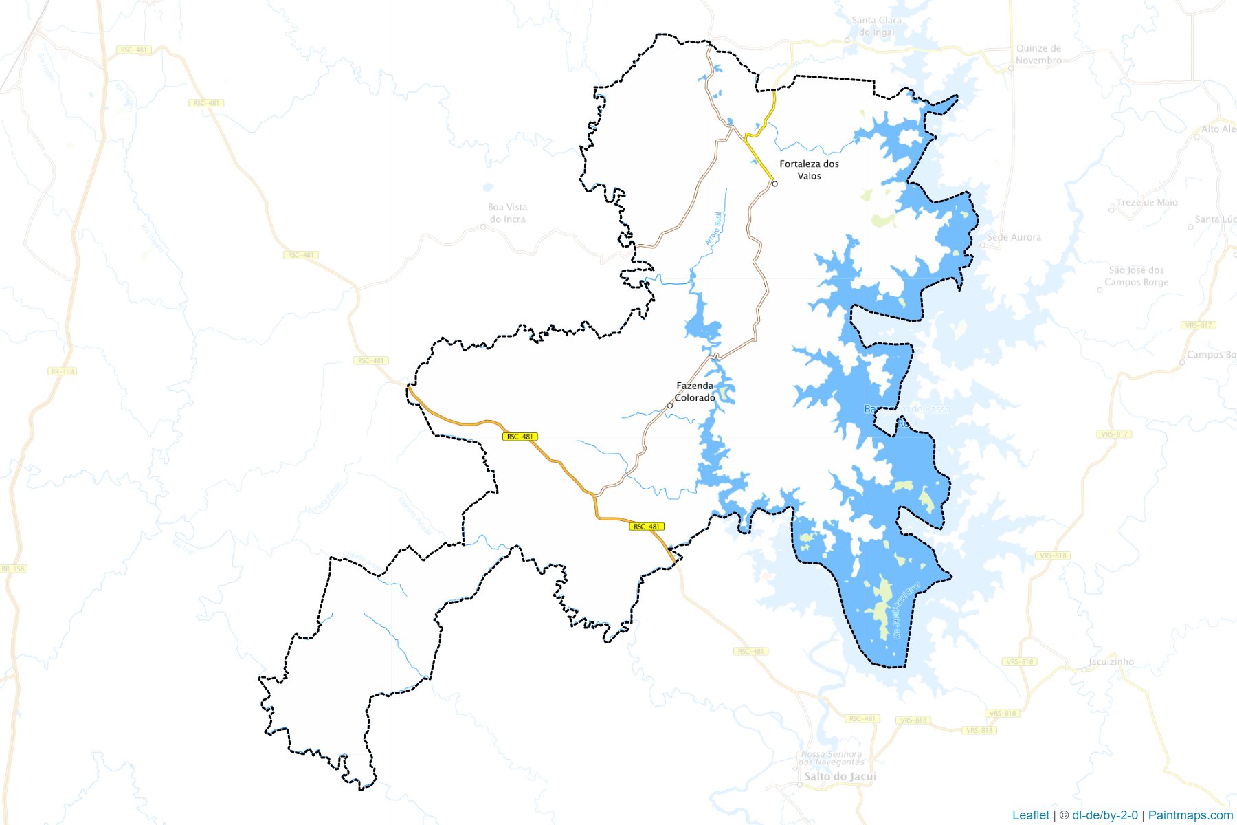 Fortaleza dos Valos (Rio Grande Do Sul) Map Cropping Samples-1