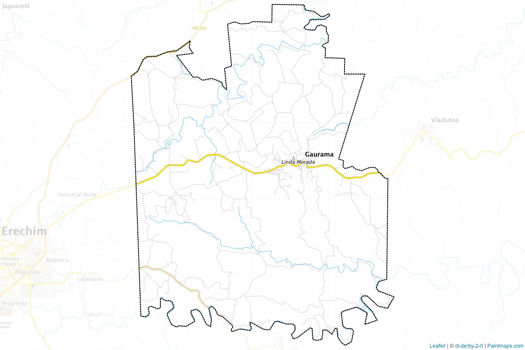 Gaurama (Rio Grande Do Sul) Map Cropping Samples-1