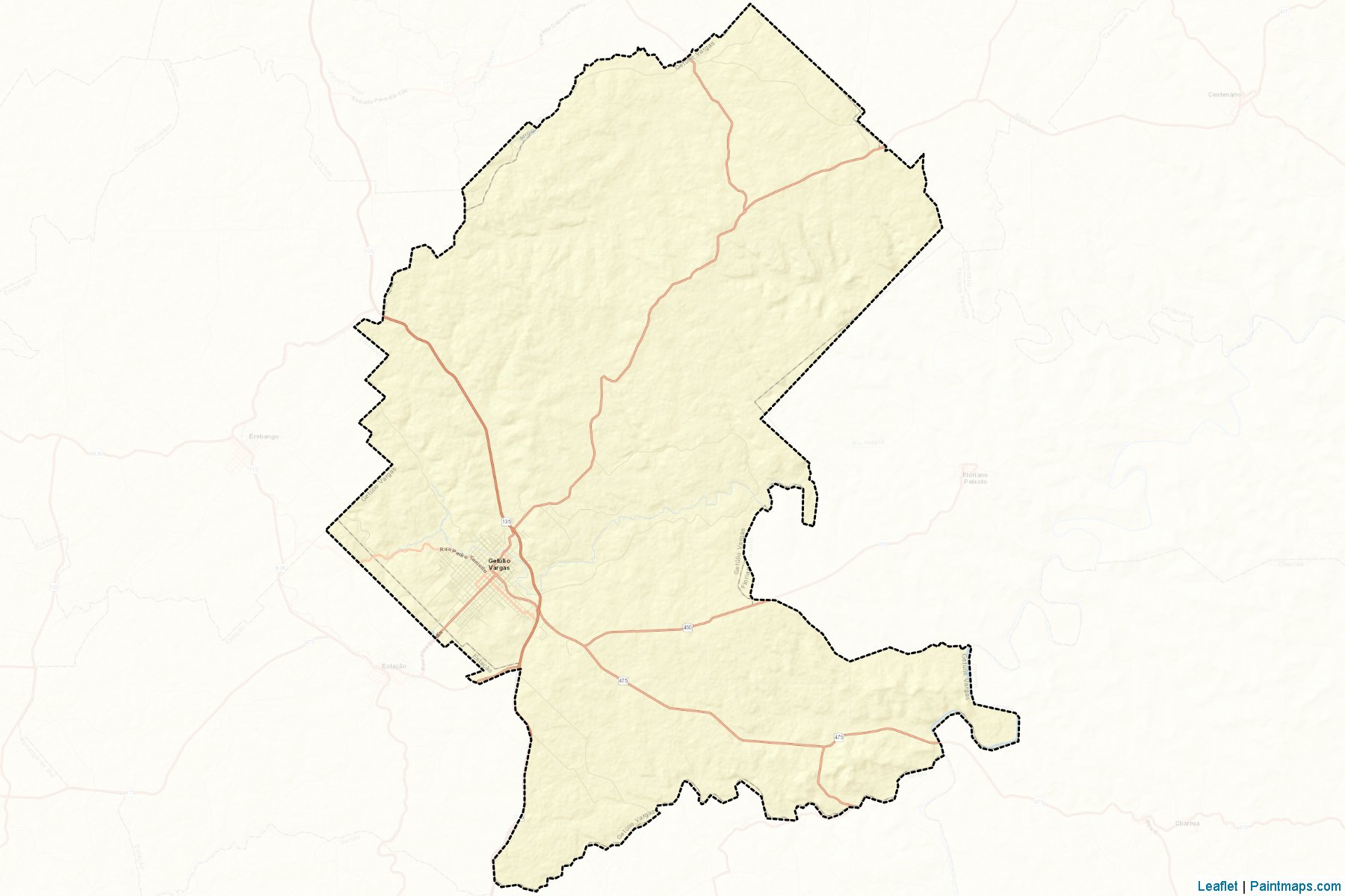 Getulio Vargas (Rio Grande Do Sul) Map Cropping Samples-2